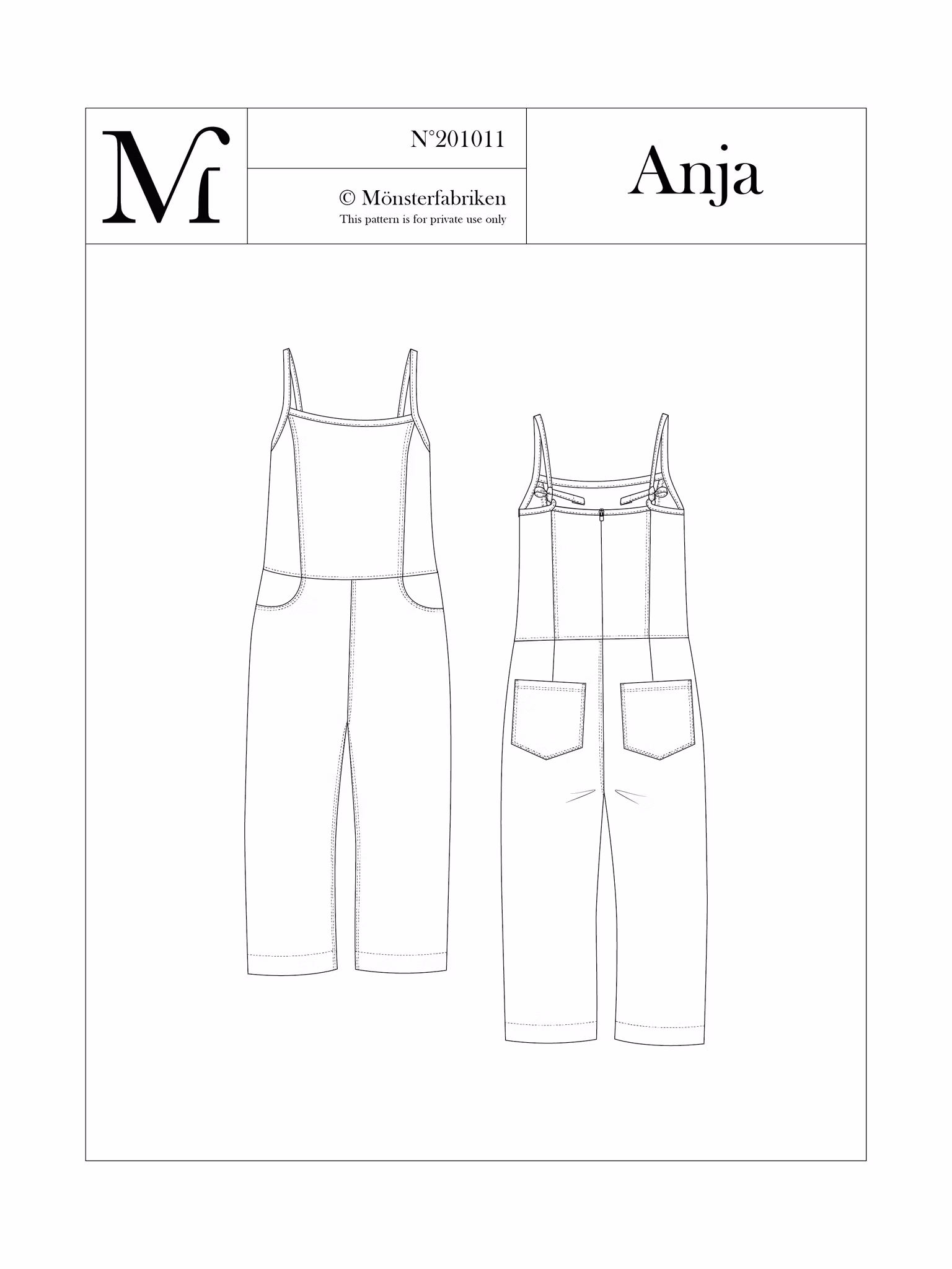 Anja - Byxdress