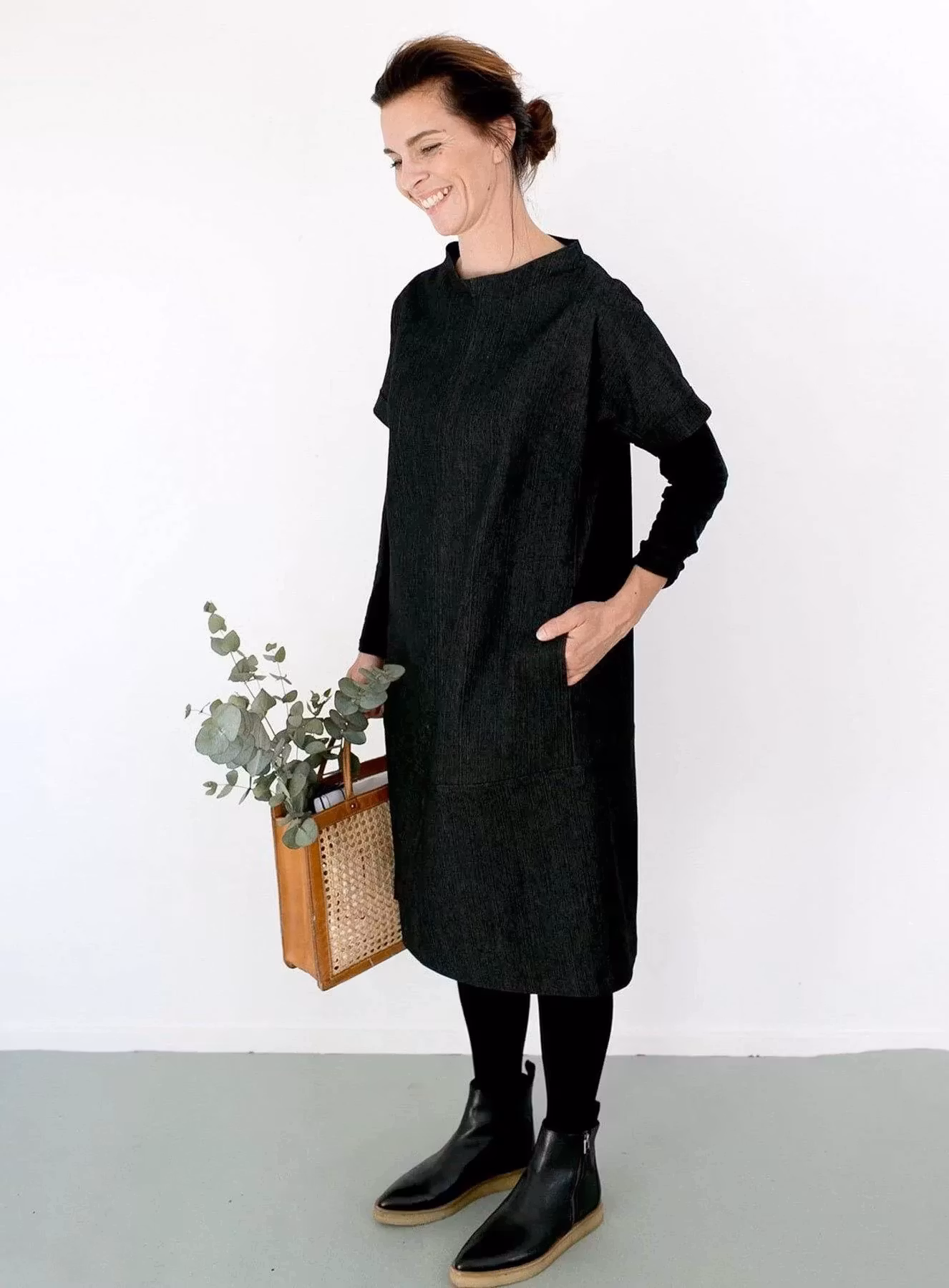Cap sleeve dress (XS-2XL)