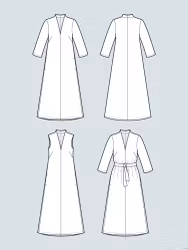 V-neck dress (XS-2XL)