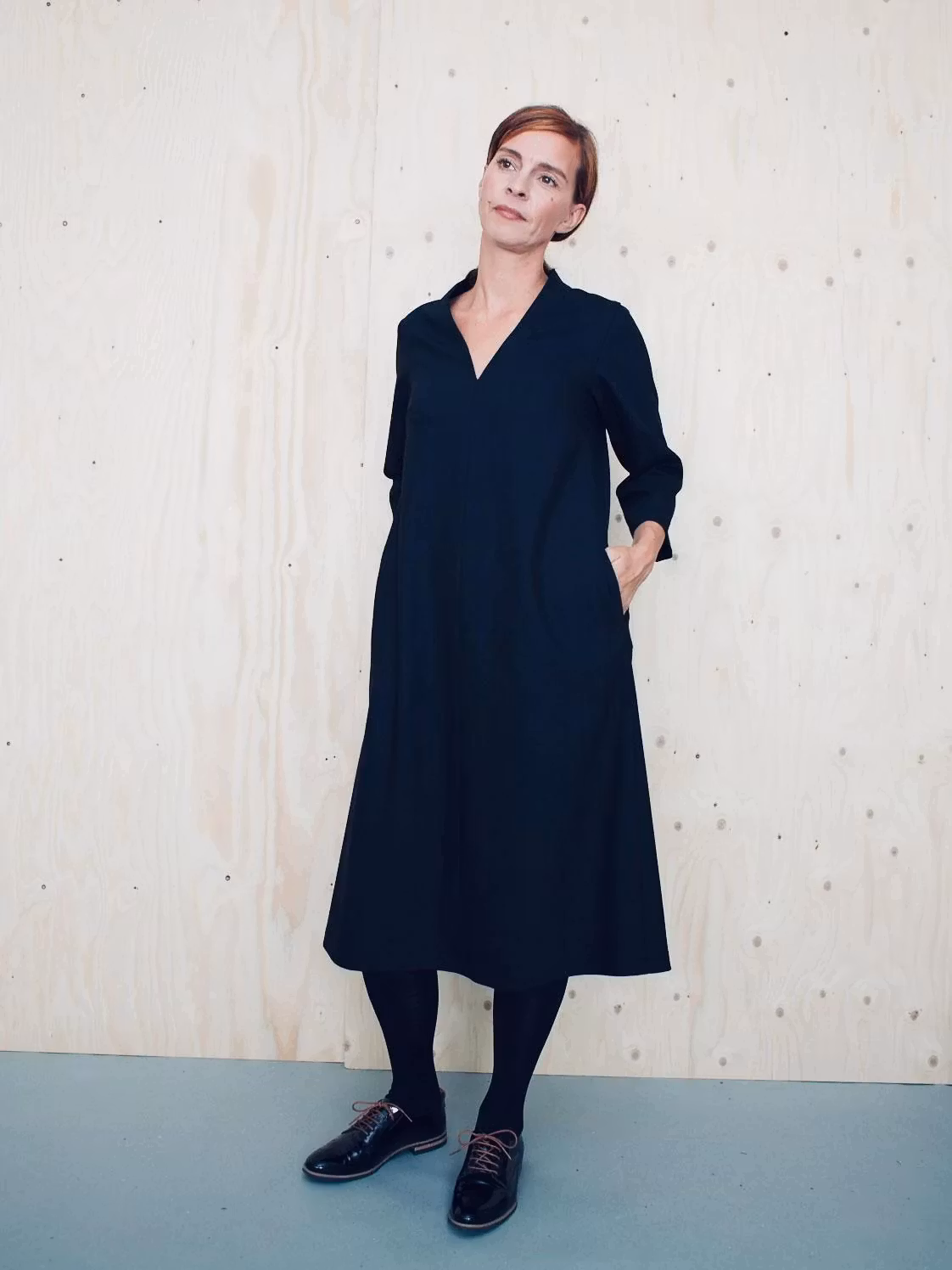 V-neck dress (XS-2XL)