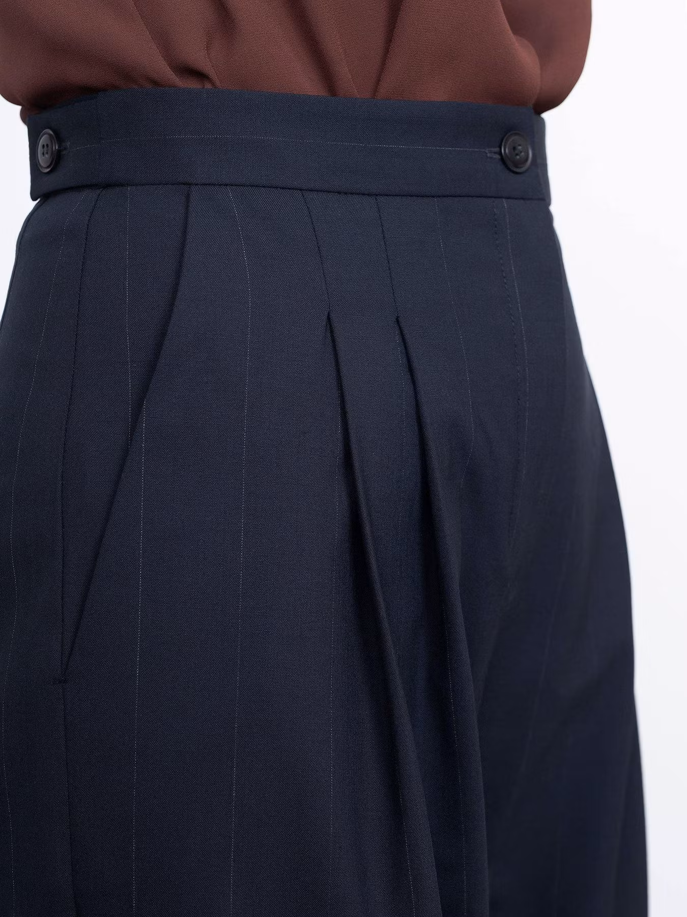 High-waisted trousers (XS-L)