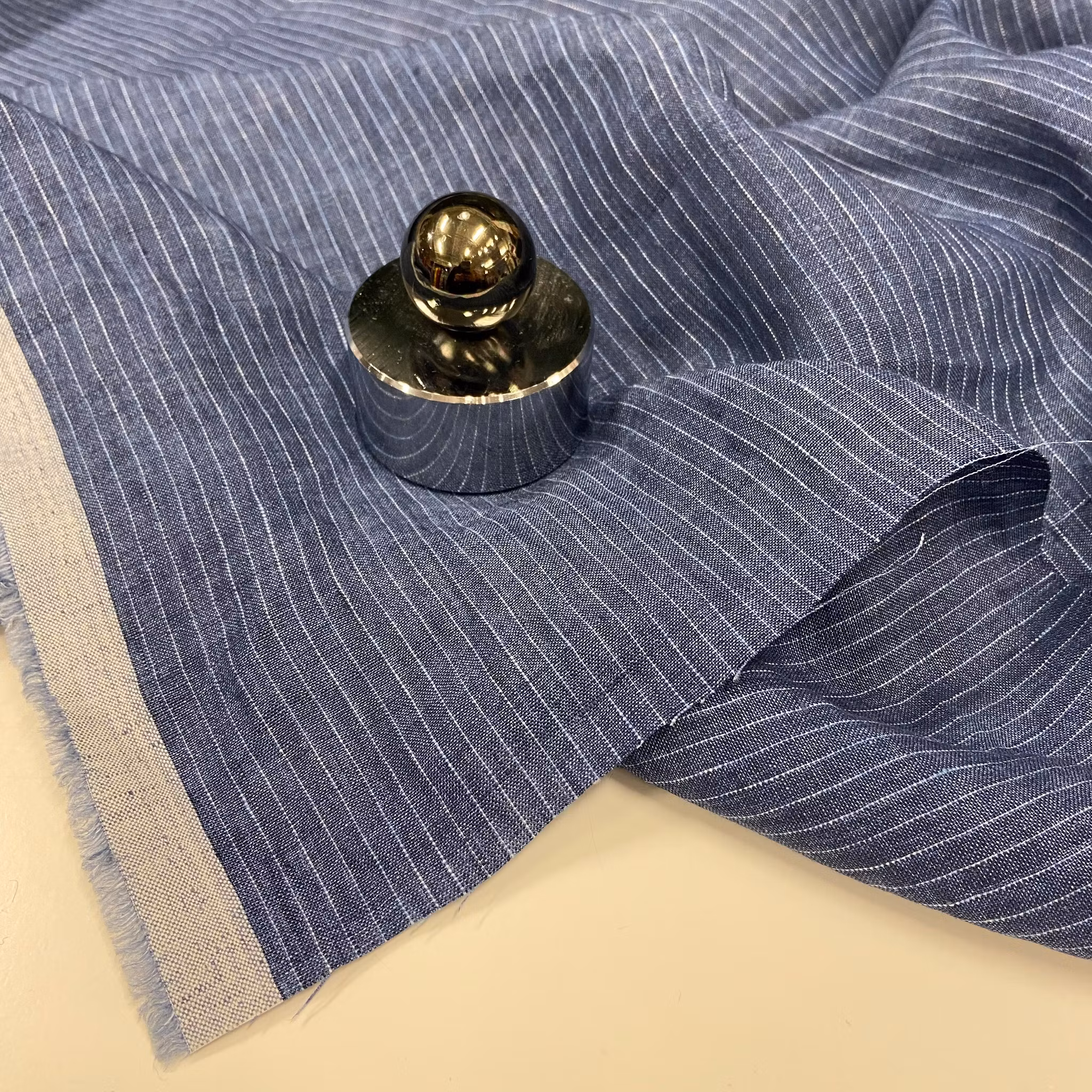 Linne Jeansblått kritstreck