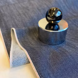 Bomull/elastan Japansk Selvedge Denim Mörkblå