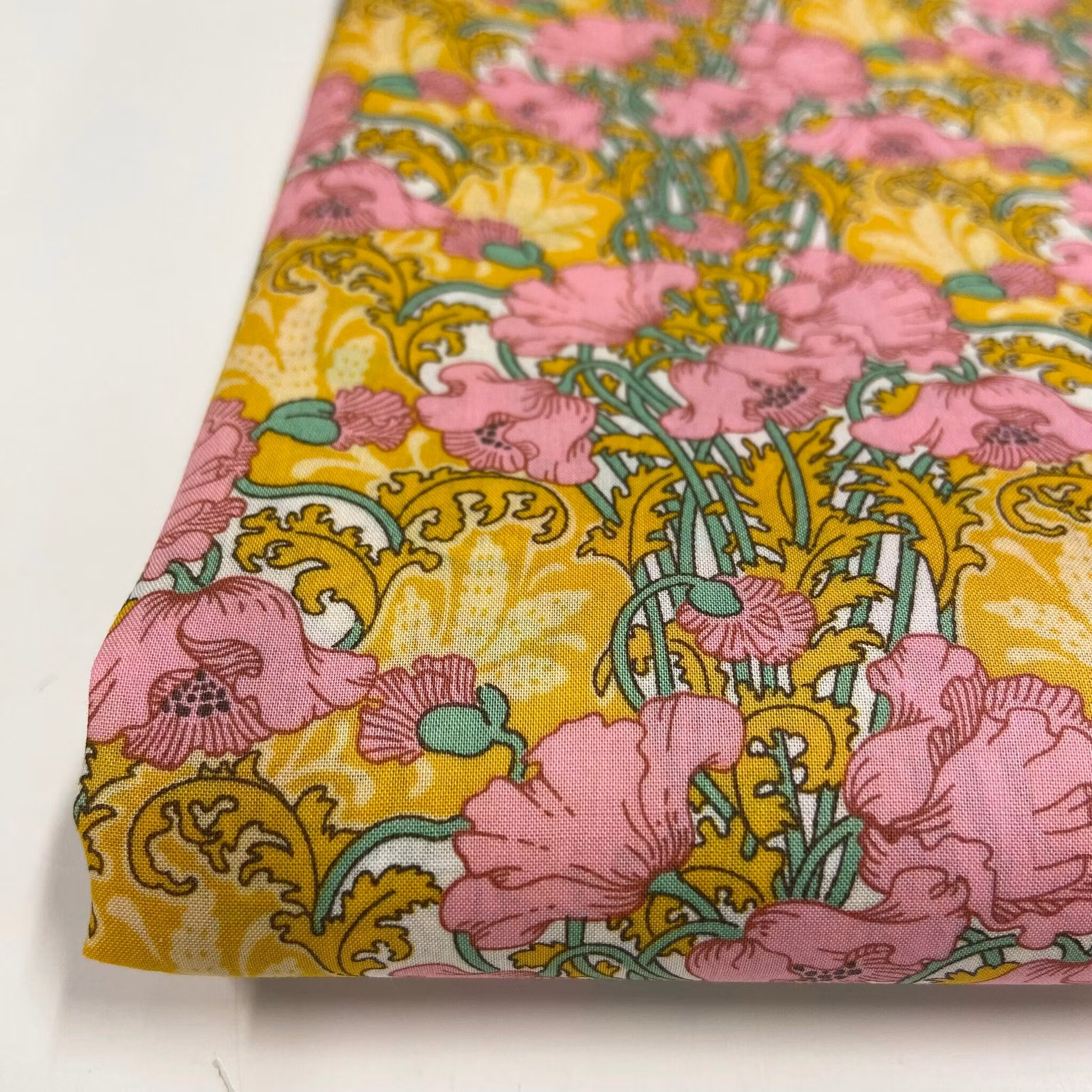 Libertytyg Tana Lawn - Clementina Gul/Rosa