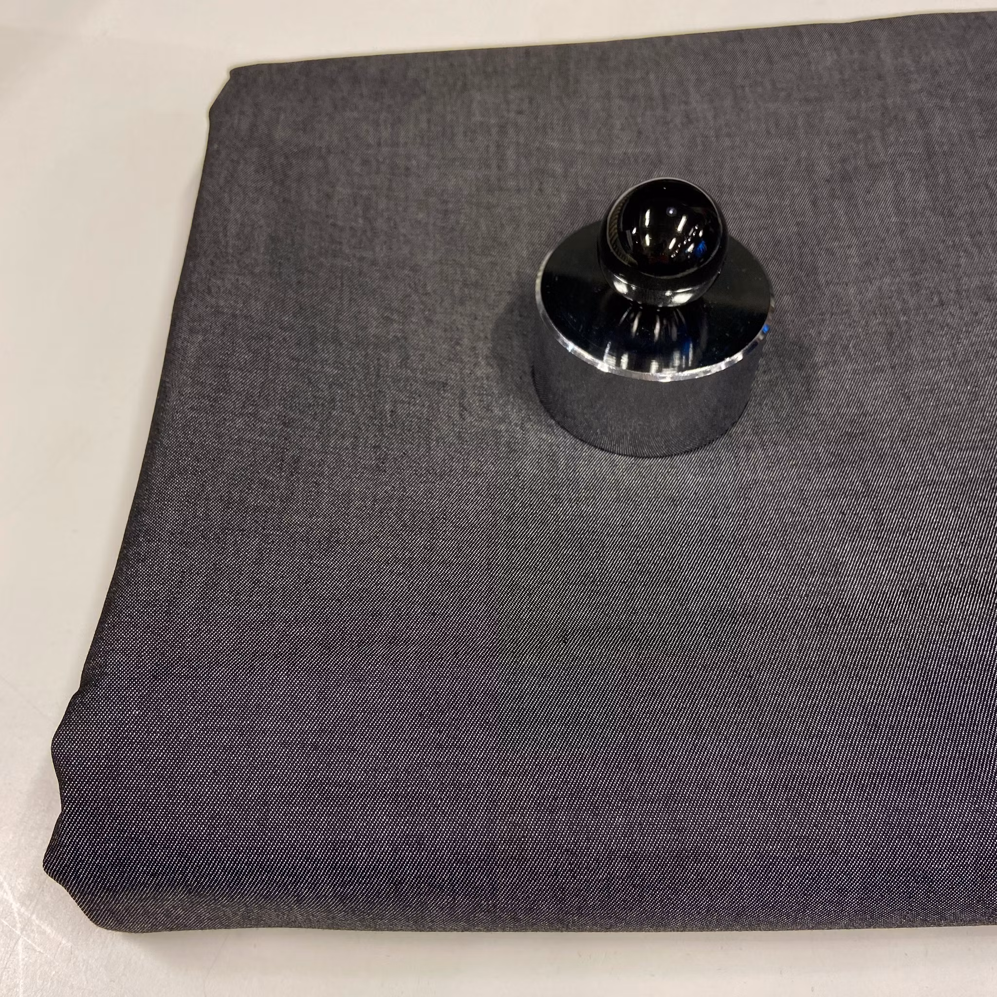 Bomull Tunn denim Svartmelerad