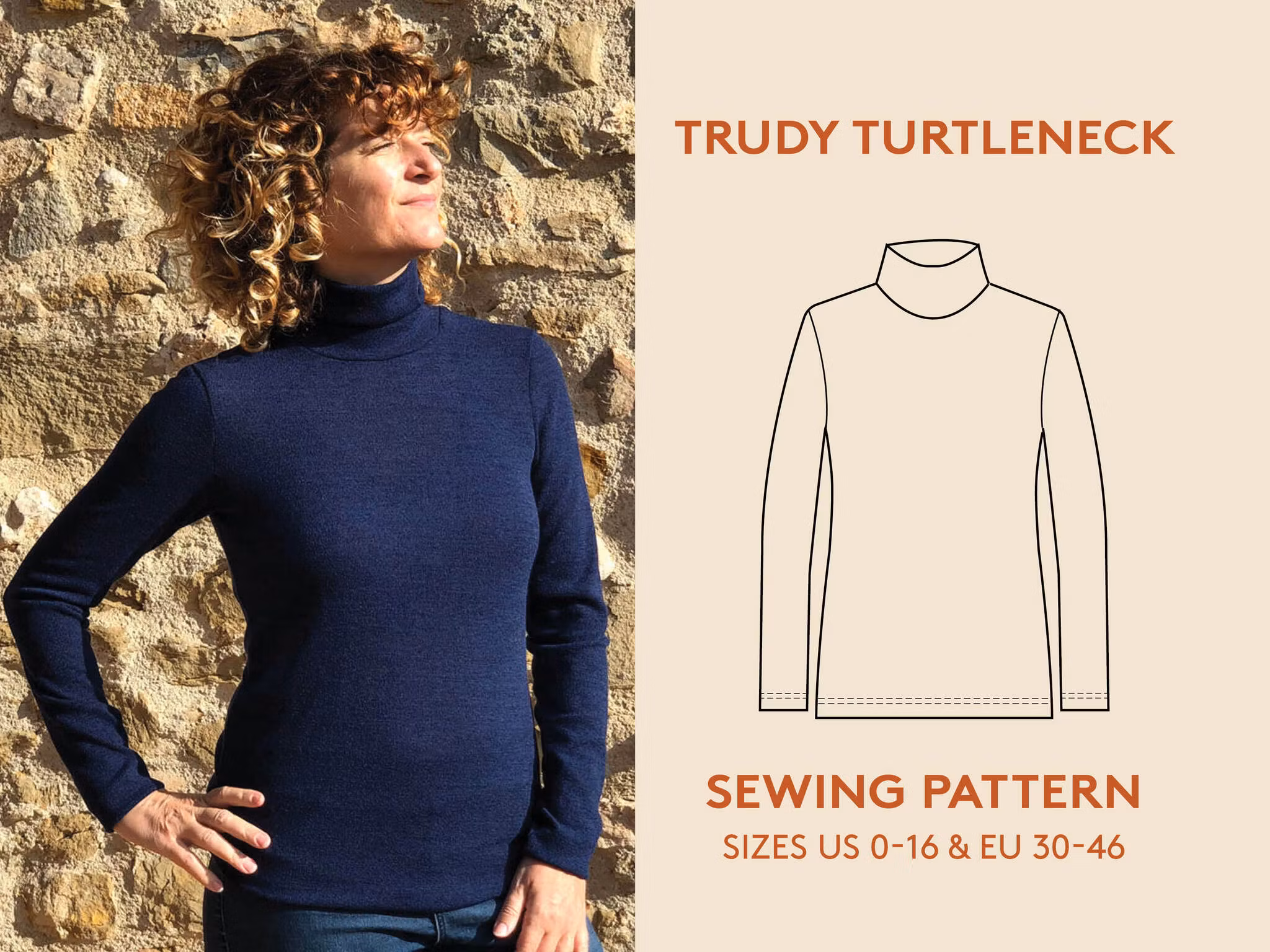 Turtleneck T-shirt