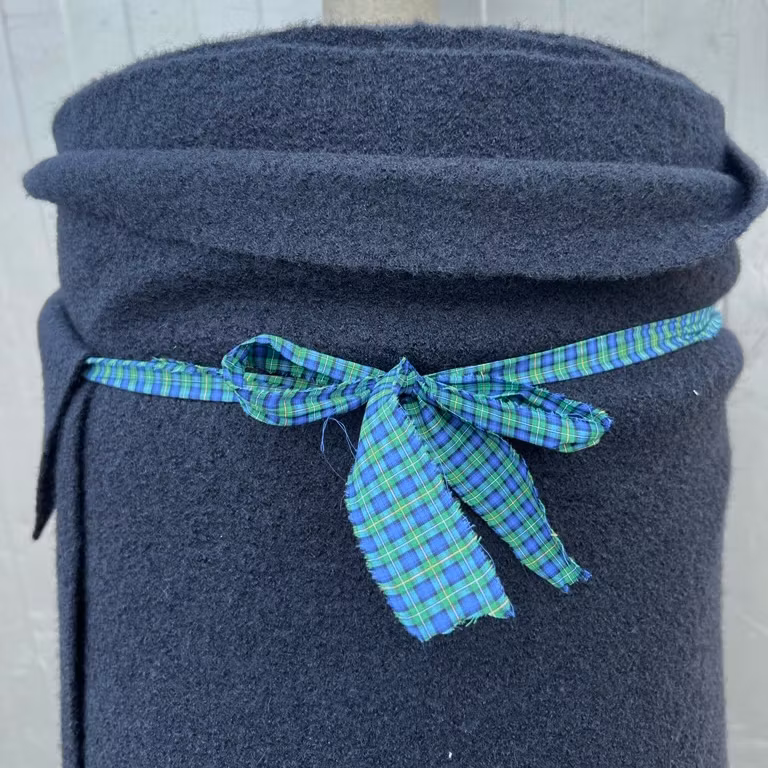 Ullfrotté Marinblå
