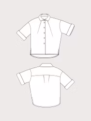 Front Pleat Shirt (XS-L)
