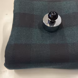 Bomull, kraftig flanell, svart/mörkgrön