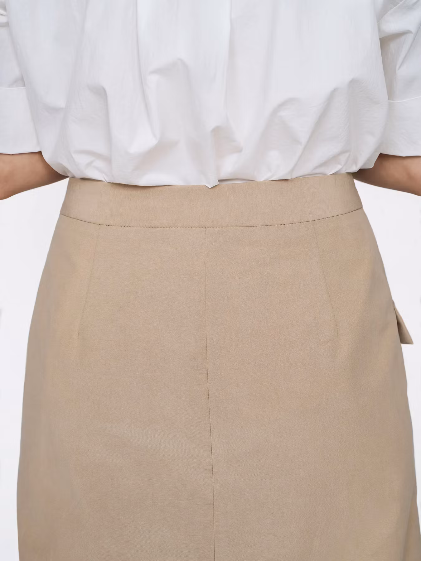 Asymmetric midi skirt (XS-L)
