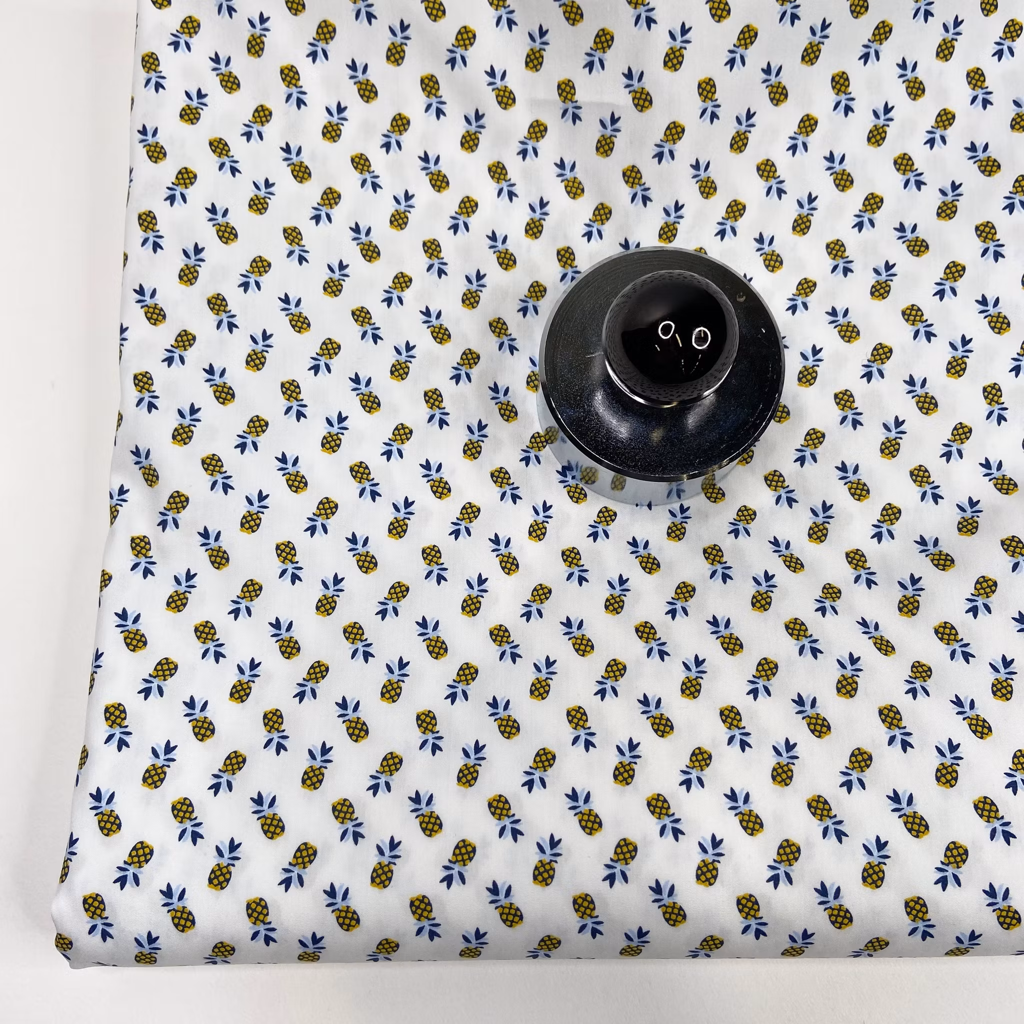 Bomull/elastan poplin ananas