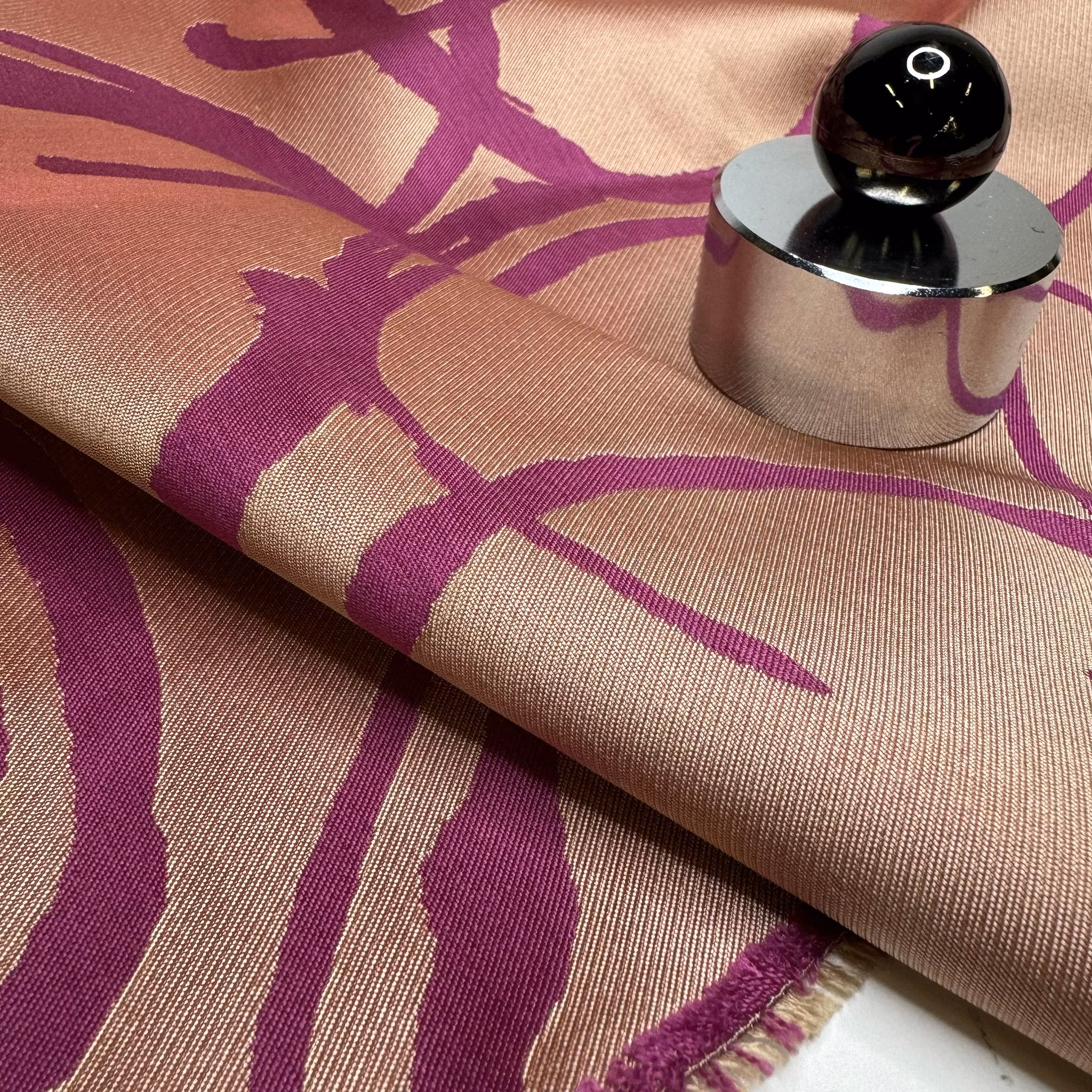 2,8m Sidenjaquard rosé/fuchia Max Mara