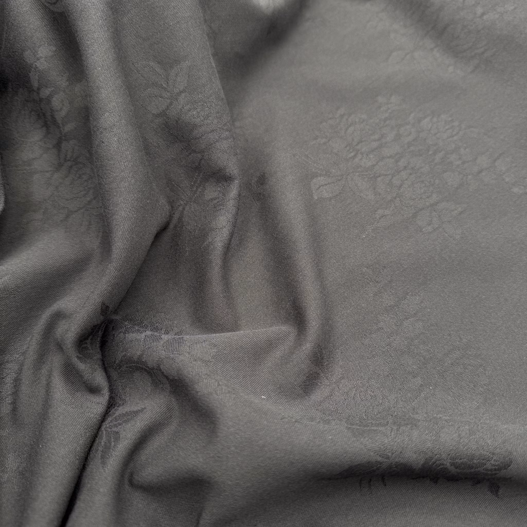 Bomullsjaquard gråbrun Etr*