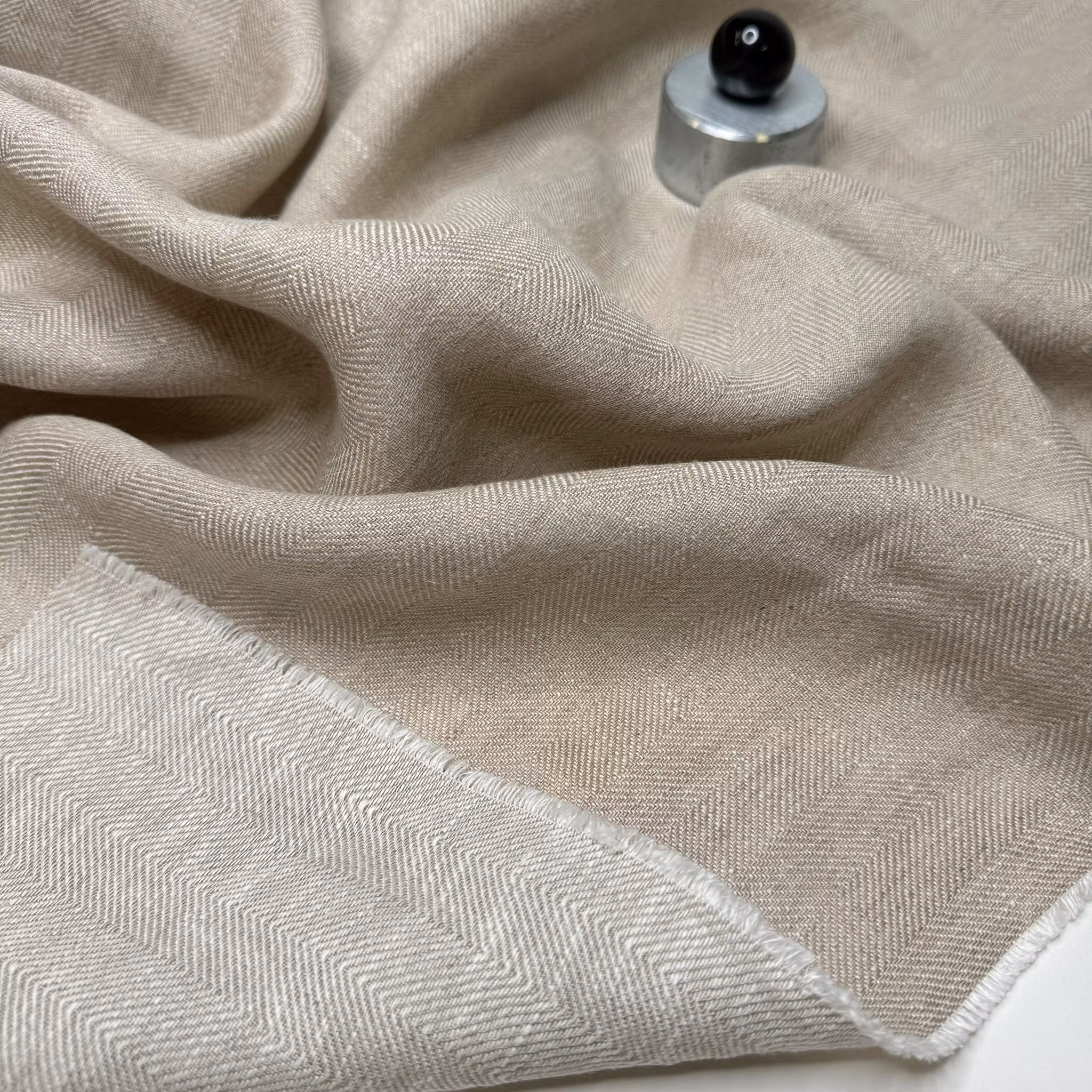 Belgiskt lin fiskben oblekt