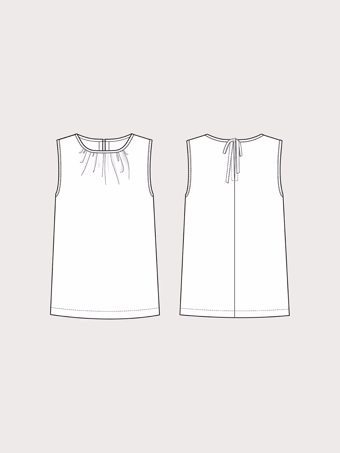 Drop Waist Dress (L-3XL)
