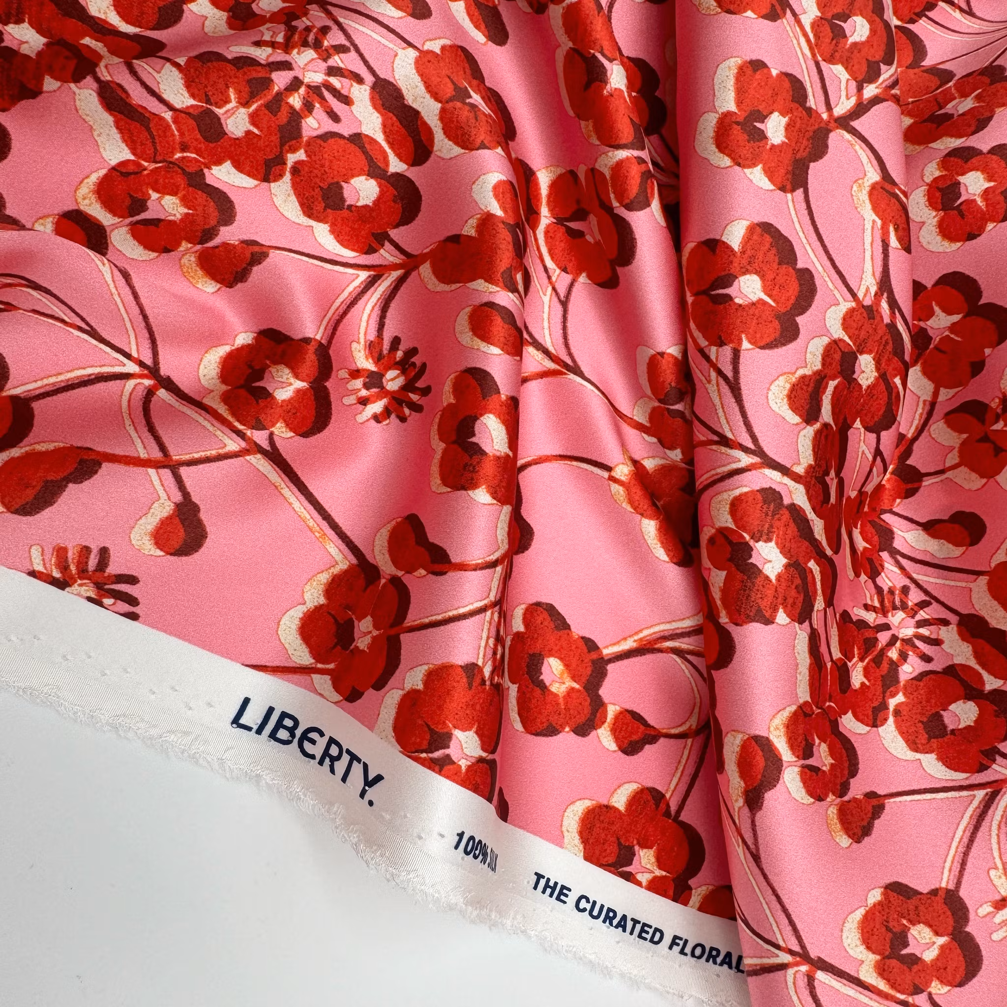 Liberty - Silk satin Mitsy mingle rosa