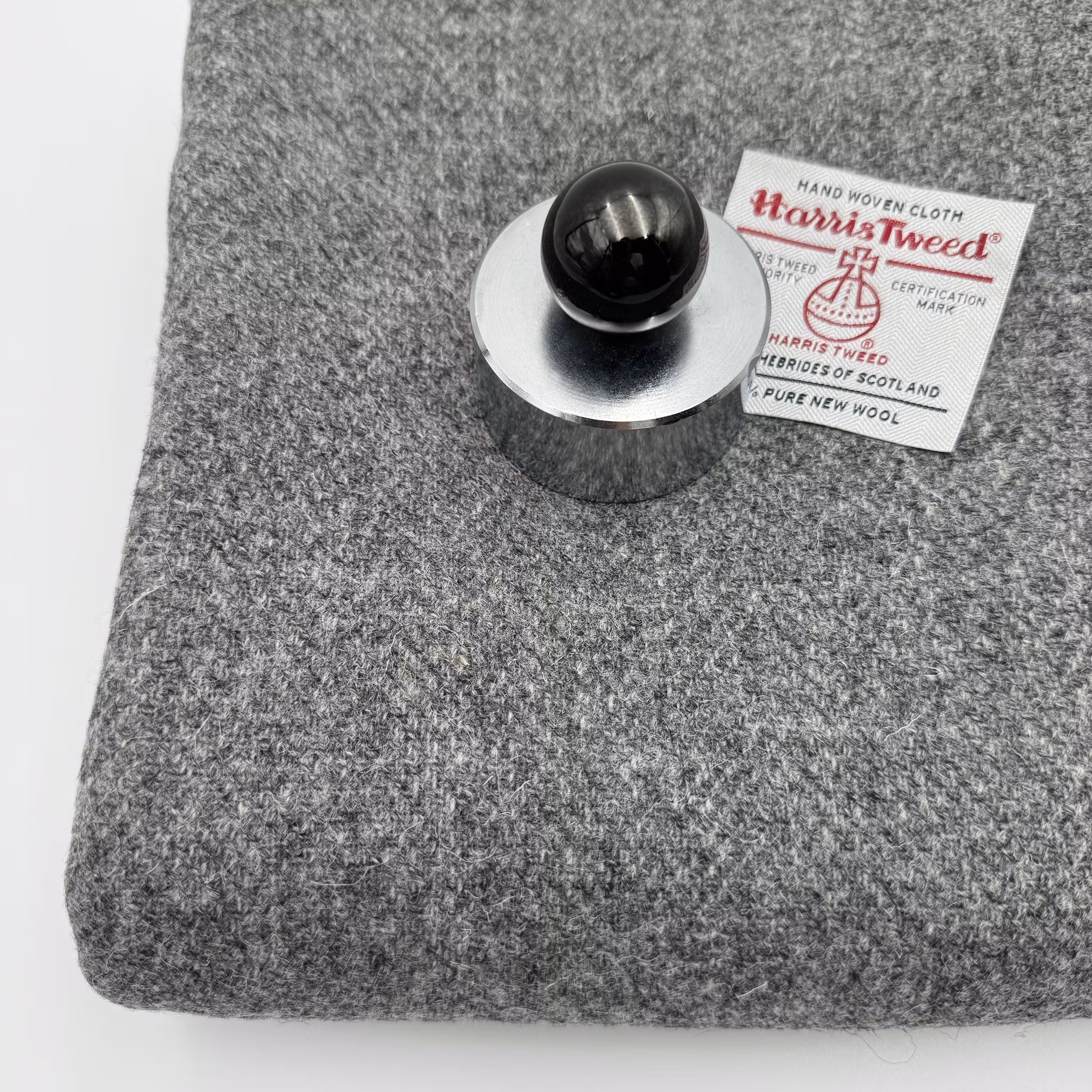 Ull Harris Tweed Grå fiskben