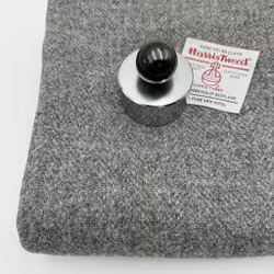 Ull Harris Tweed Grå fiskben