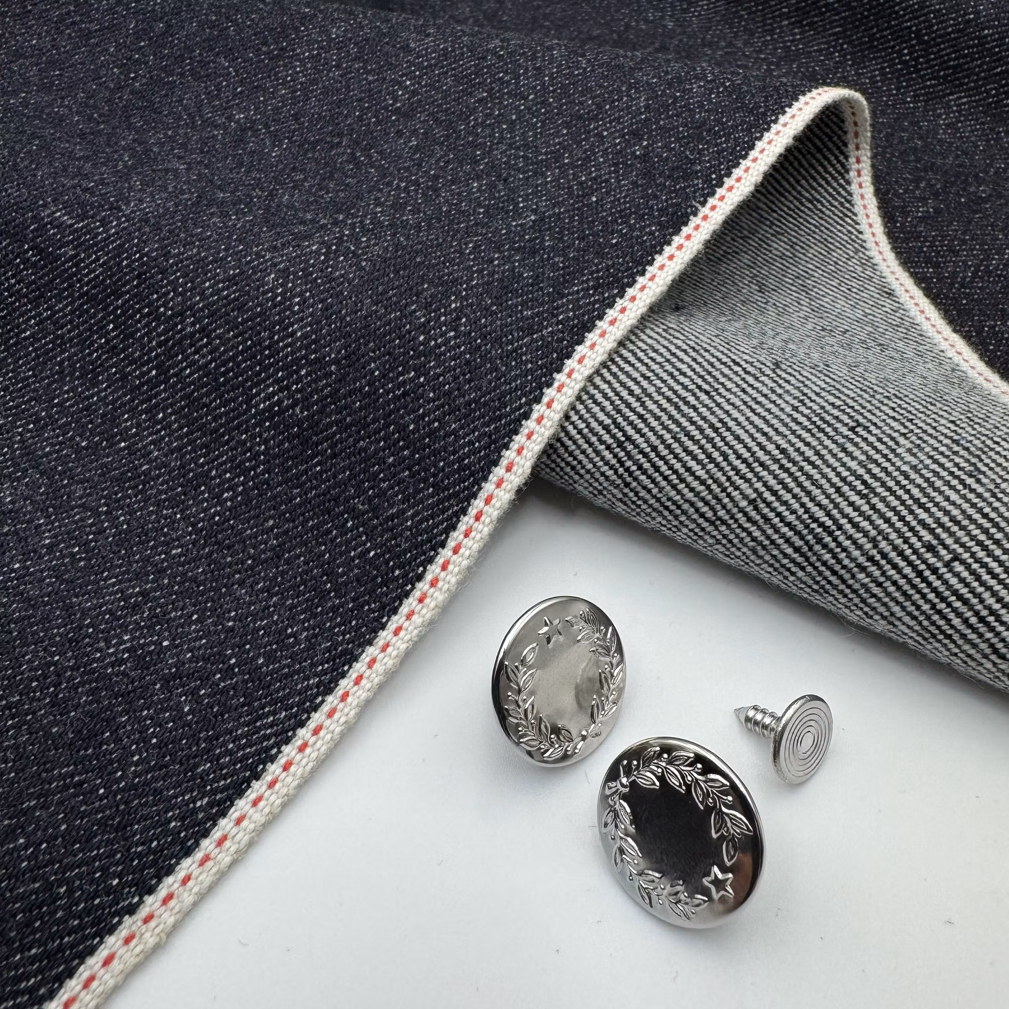 Ull/bomull japansk selvedge denim