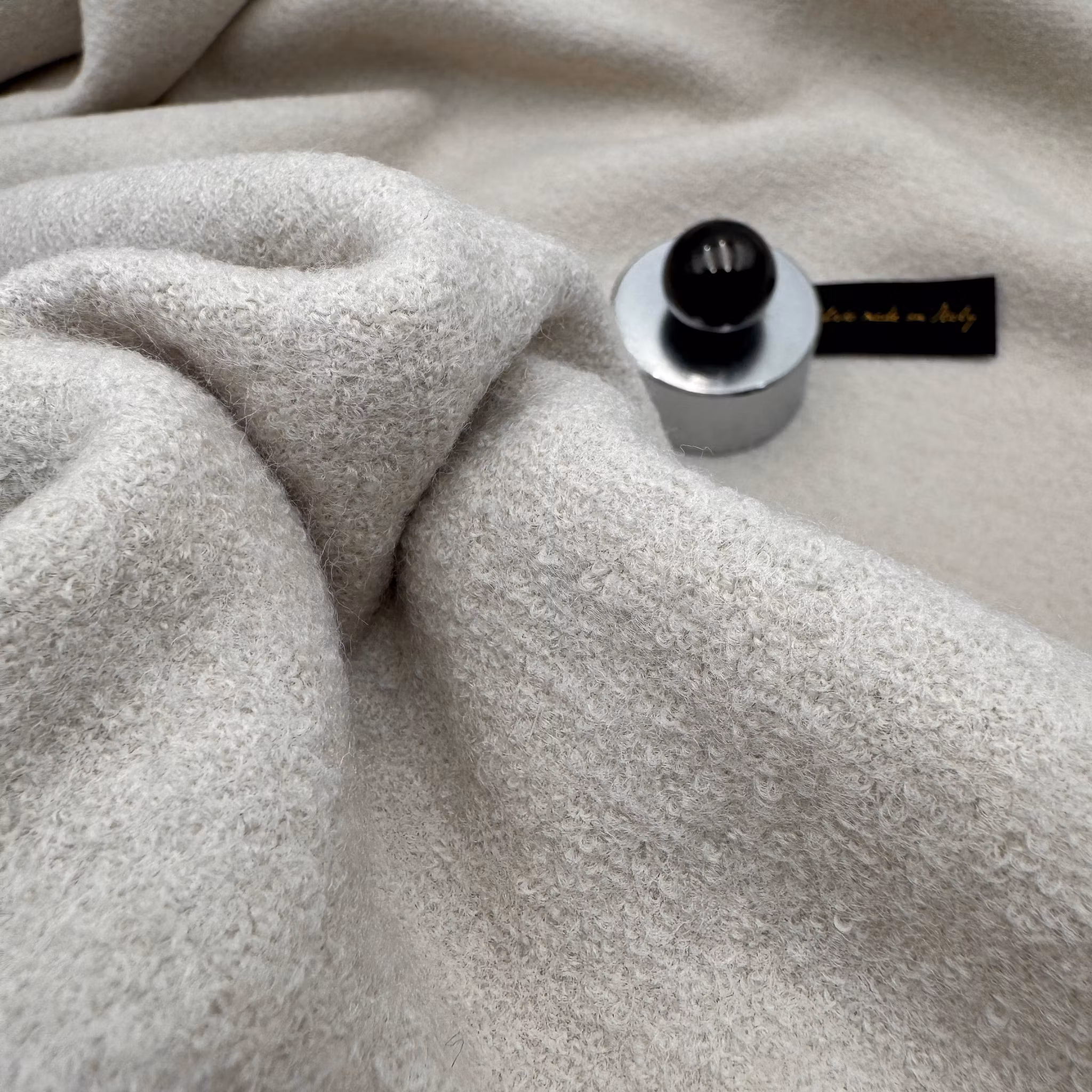 Ullfrotté ljusbeige