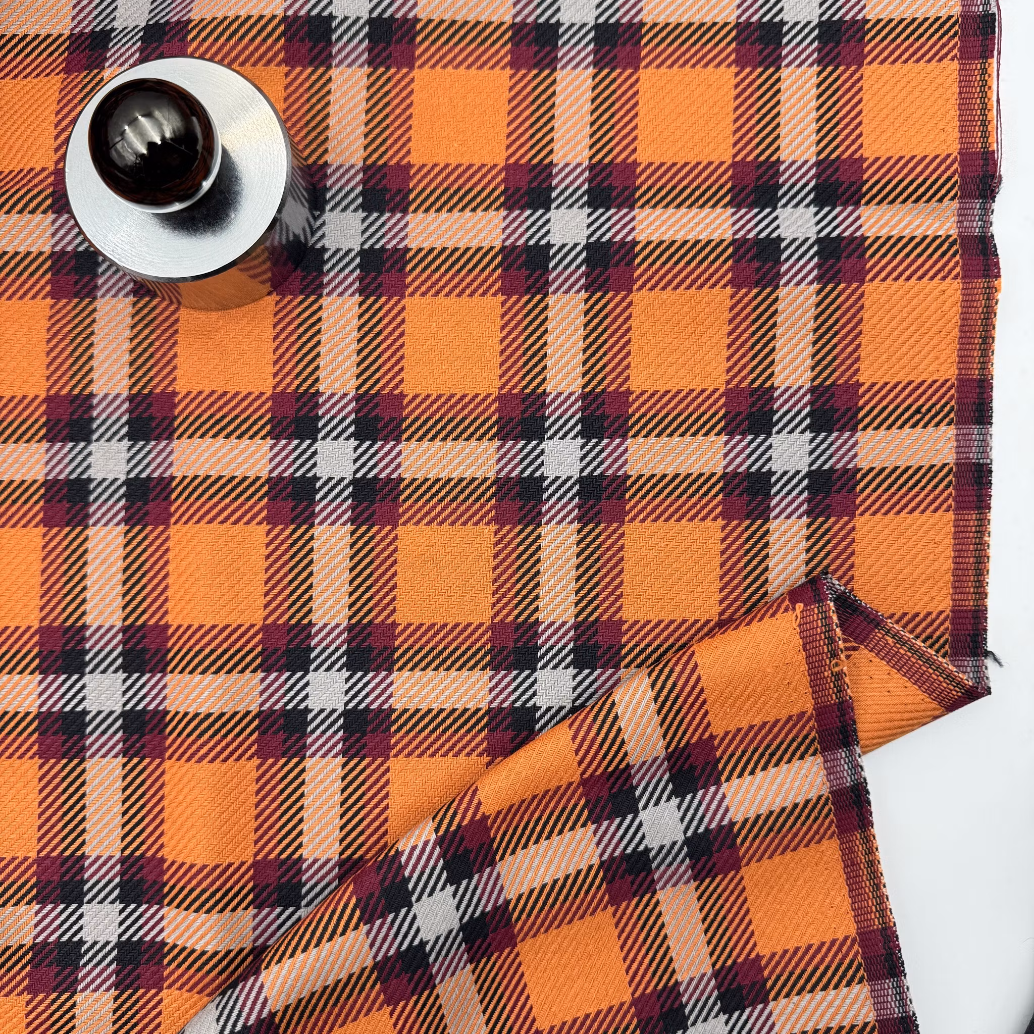 Kraftig bomull rutig