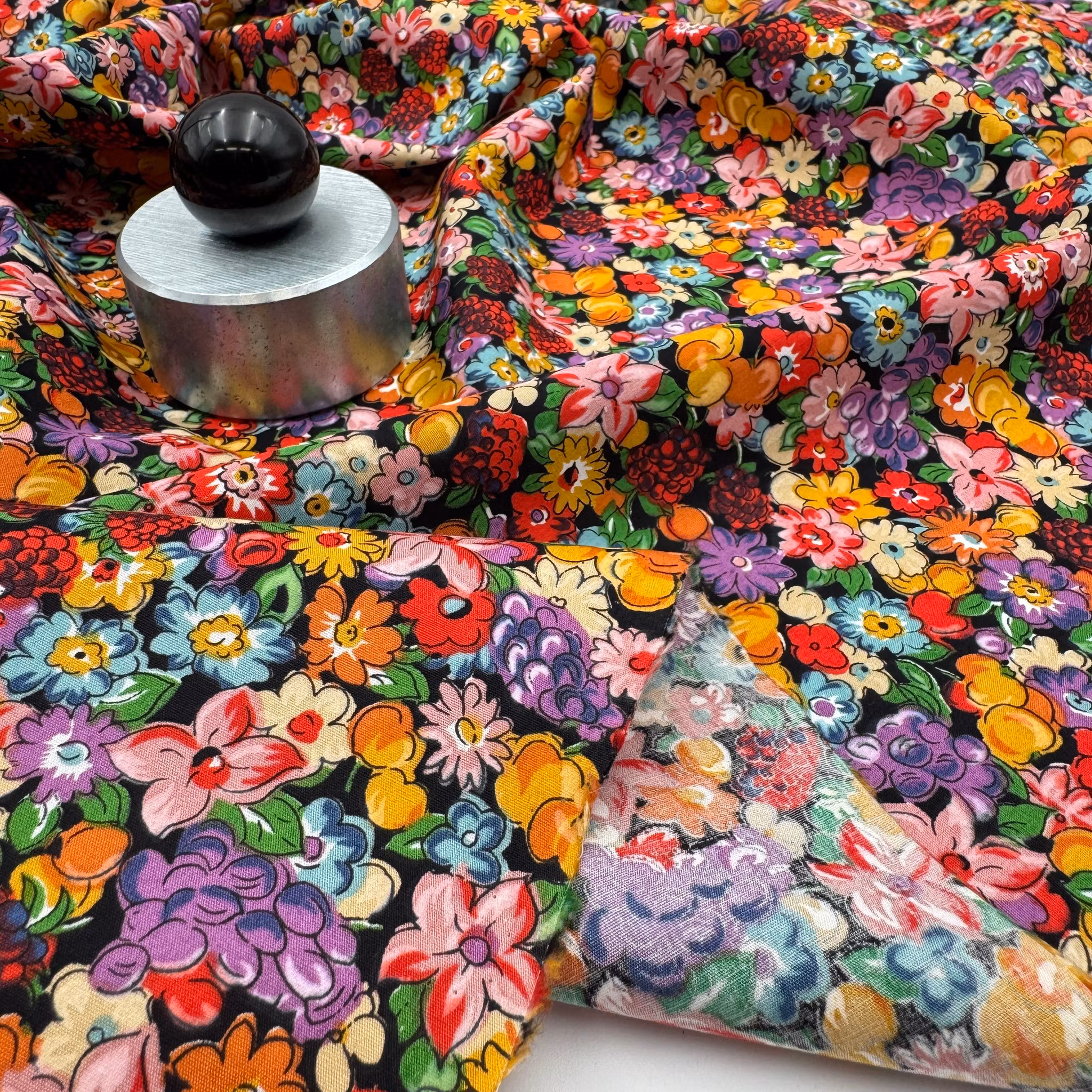 Bomull blommig Oscar de la R