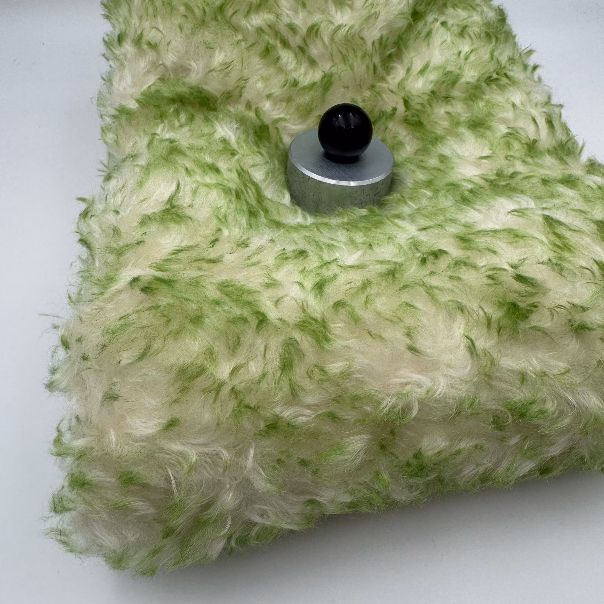 Fuskpäls ull grön/vit Valentin*