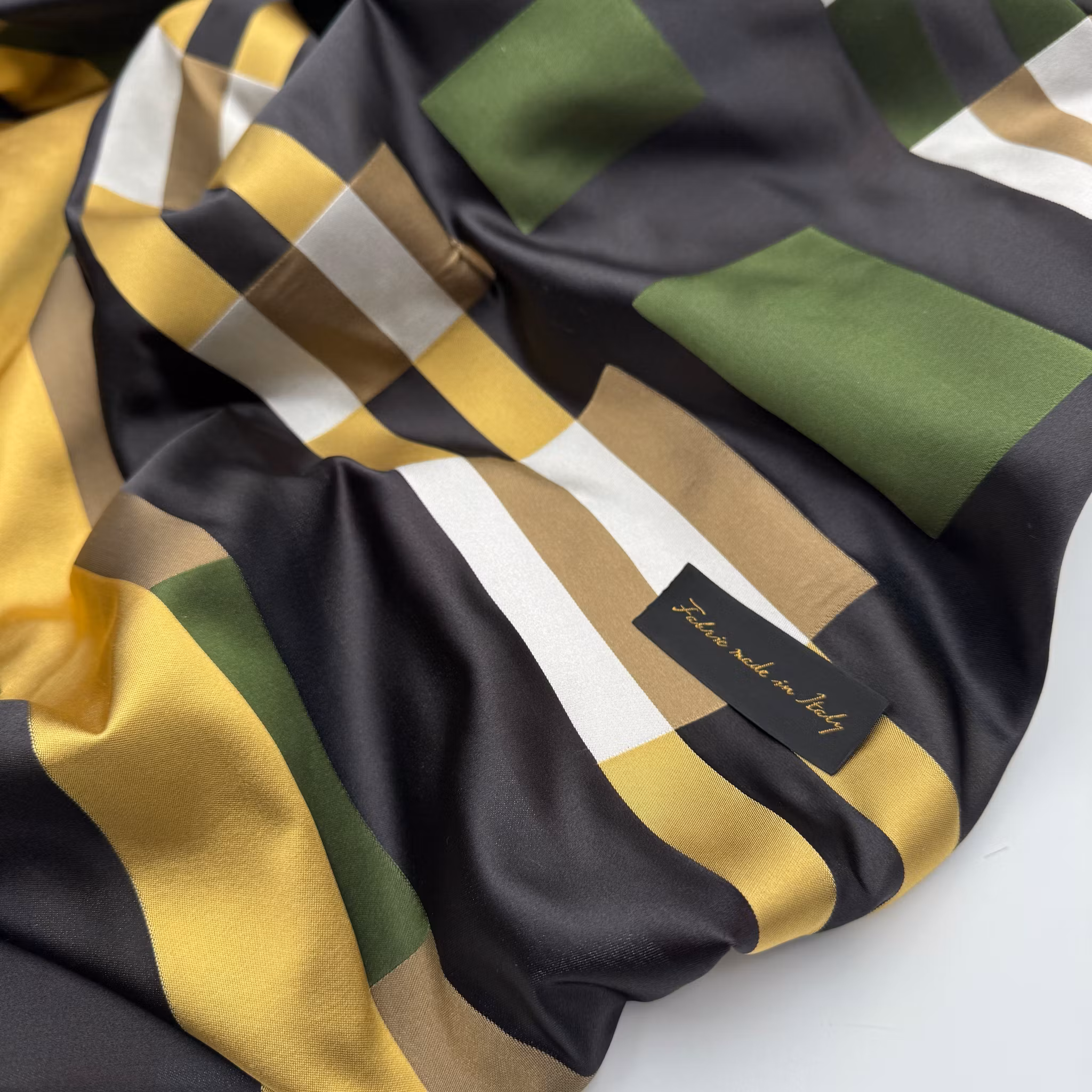 1,65m sidenjaquard rutig