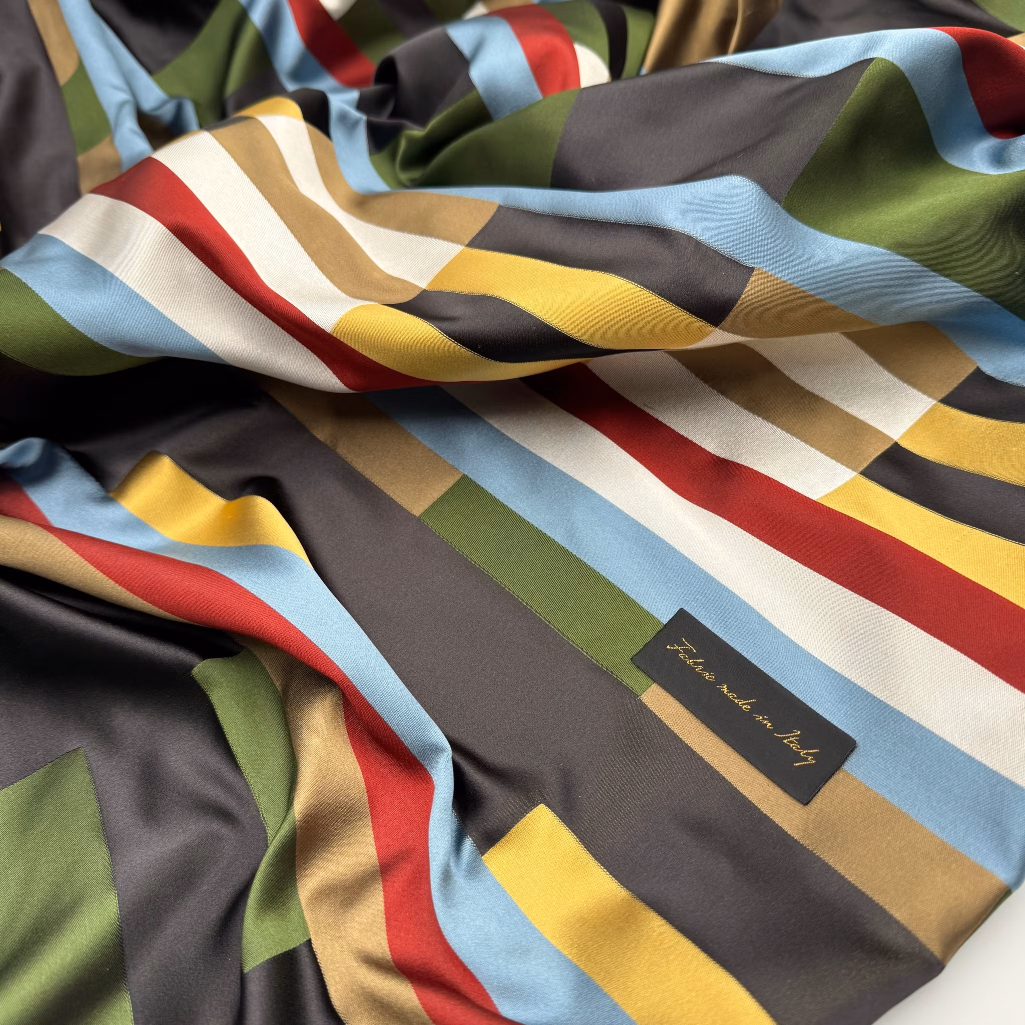 1,65m sidenjaquard rutig