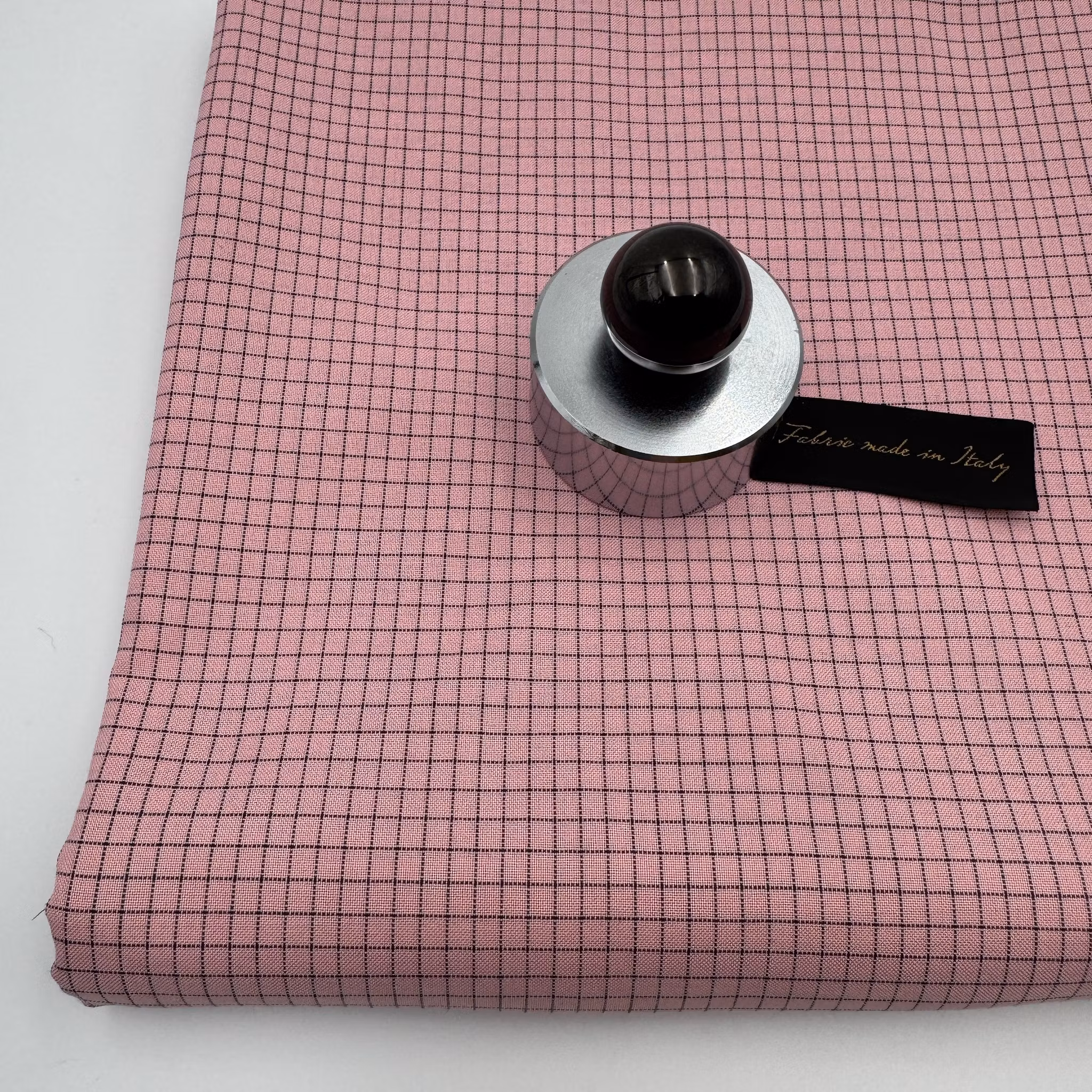 Bomull rosa/svart ruta Gucc*