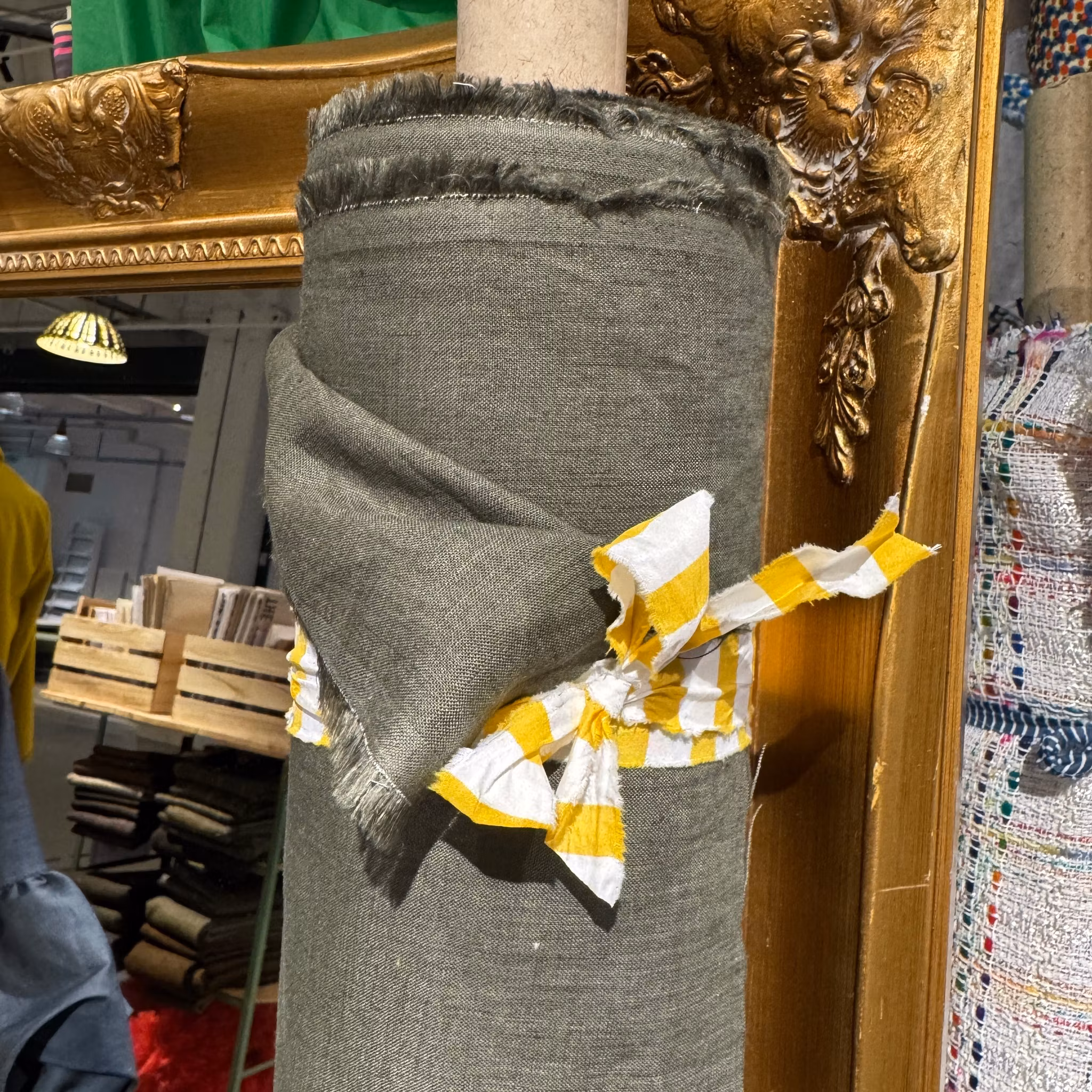 Lin mörk oliv Canclin*