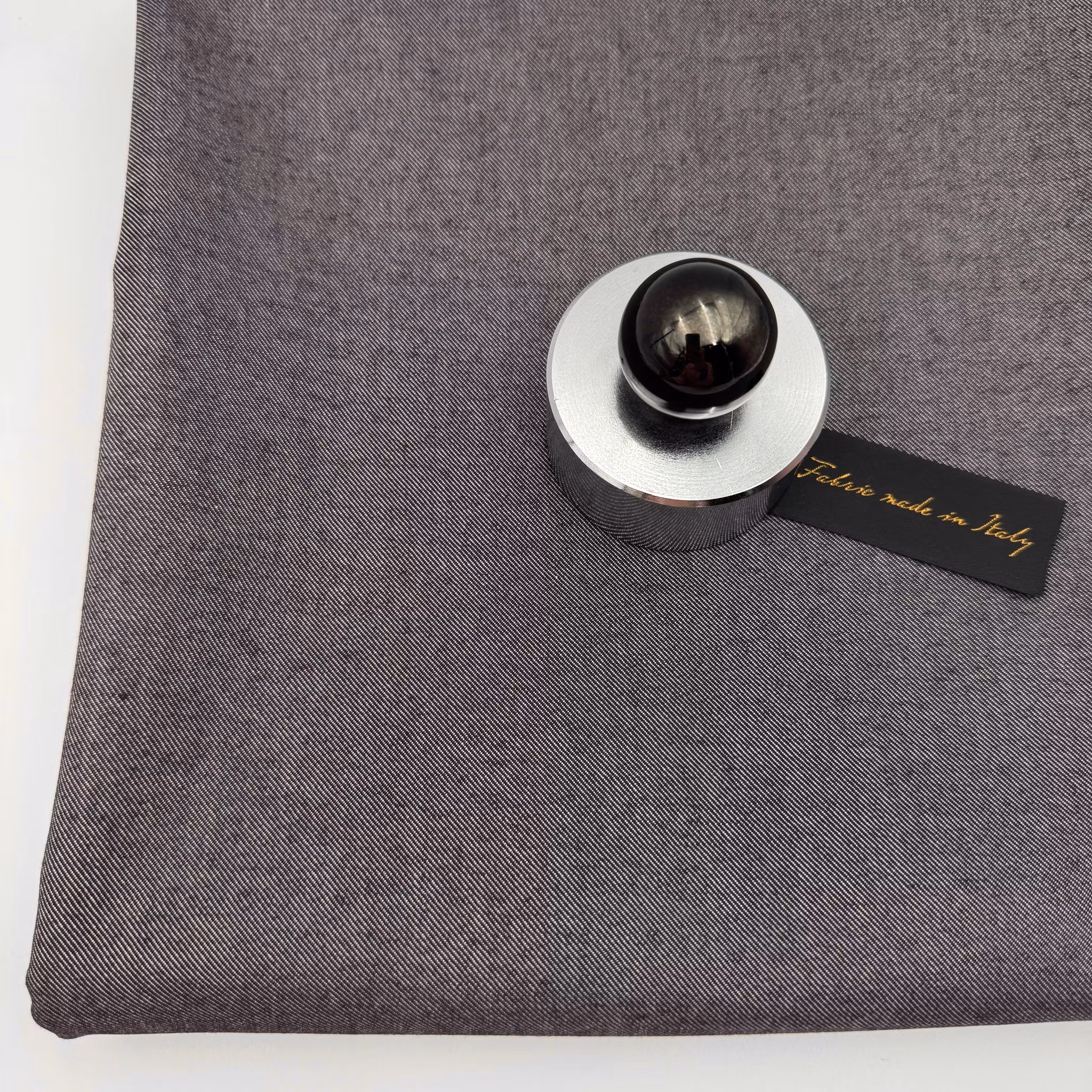 1,5m ull/bomullsdenim mörkbrun Loro P****