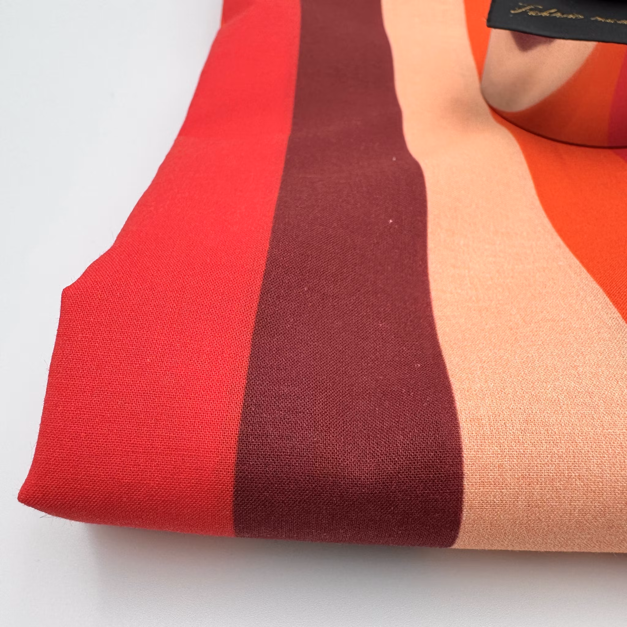 Bomullsbatist röd/orange