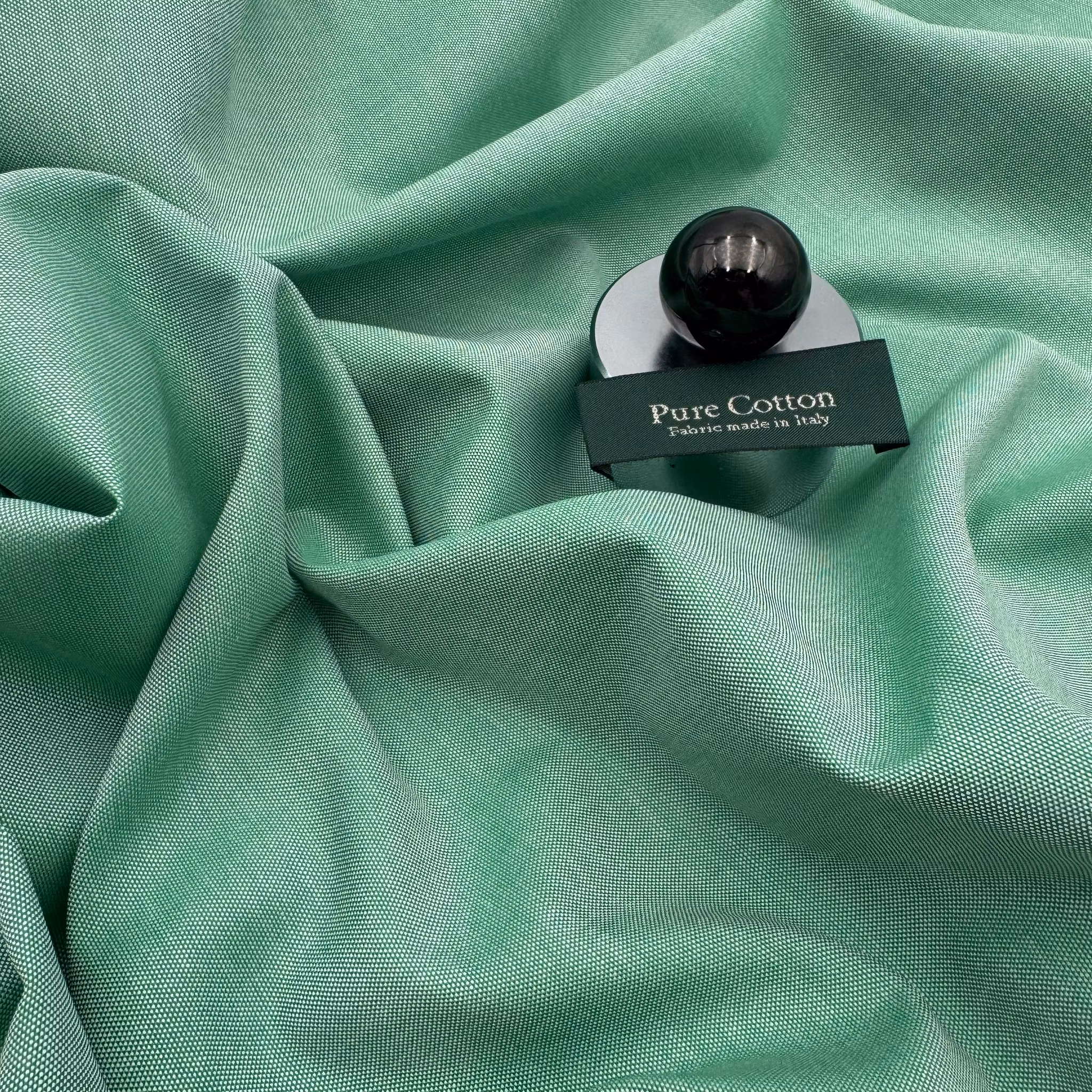 Bomull oxford grön Etr*