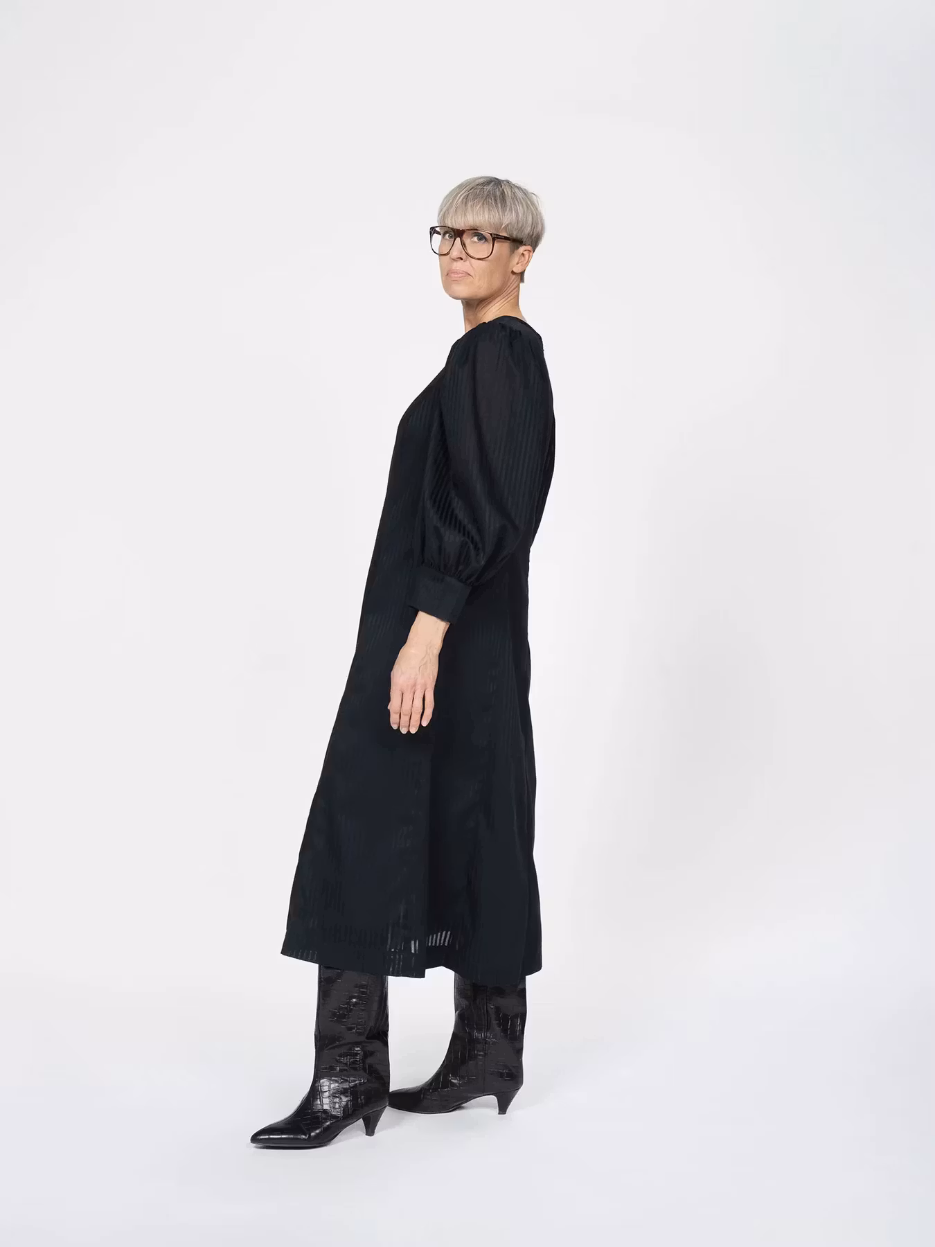 Flutter sleeve dress XS-3XL