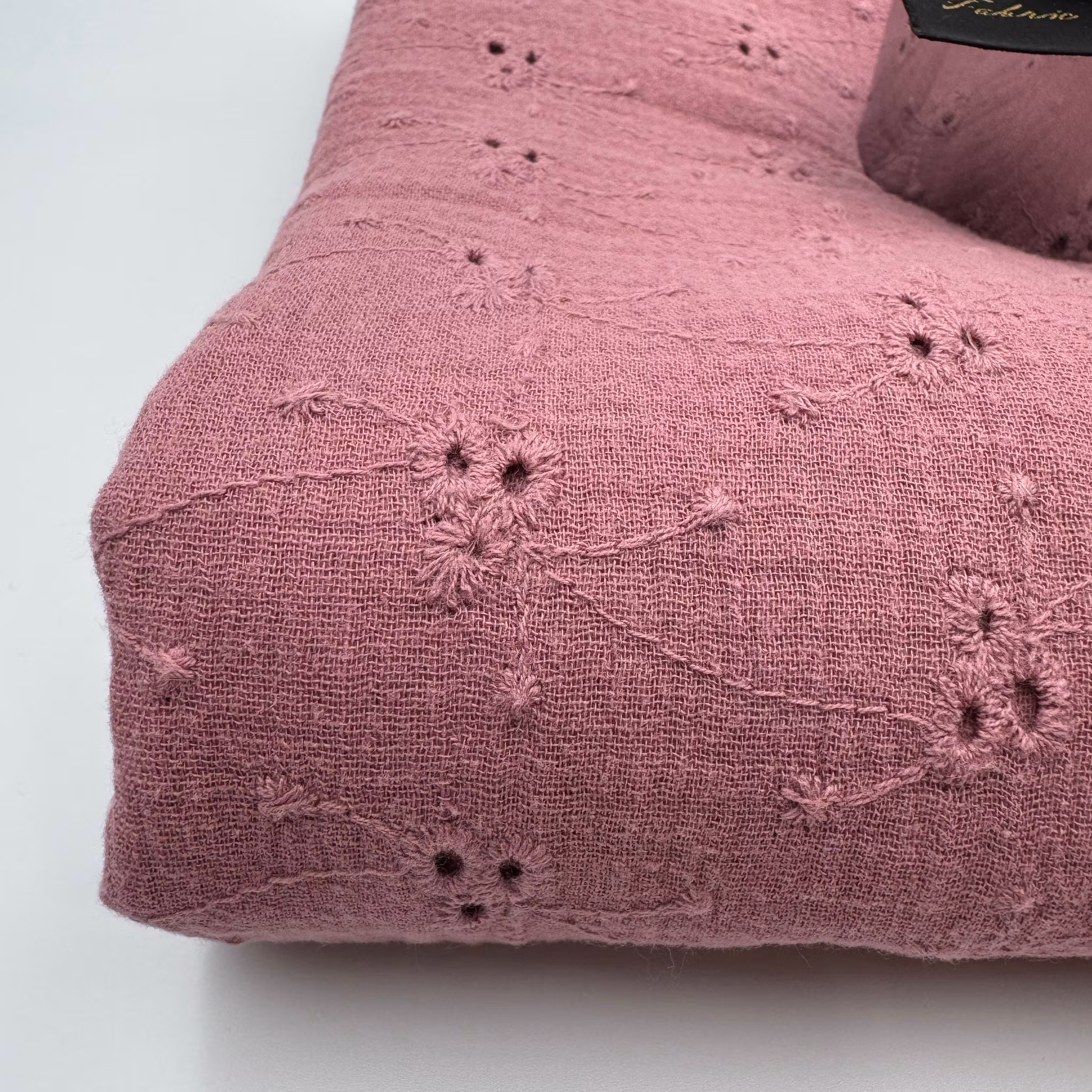 Bomullsmuslin brodyr ljungrosa
