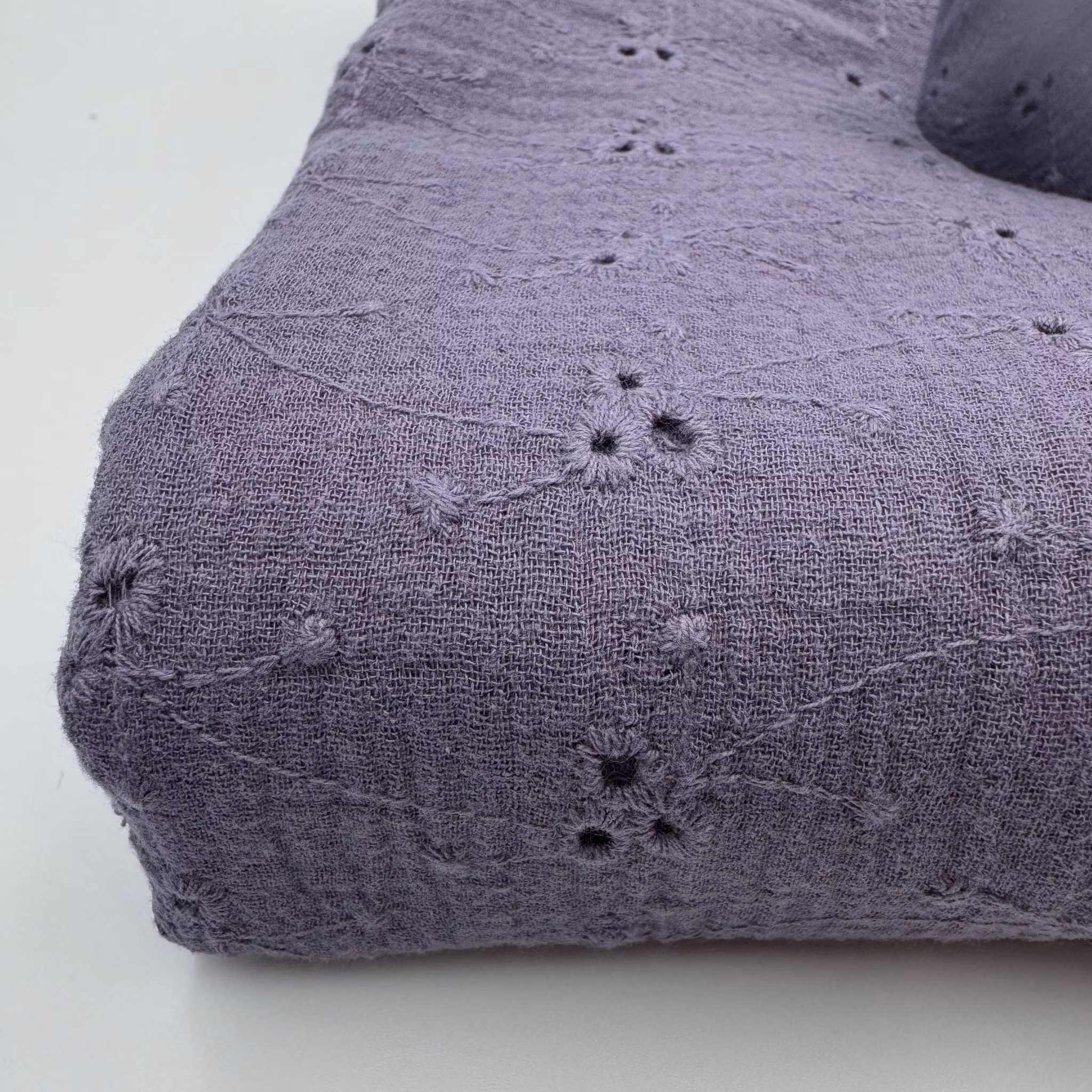 Bomullsmuslin brodyr lila