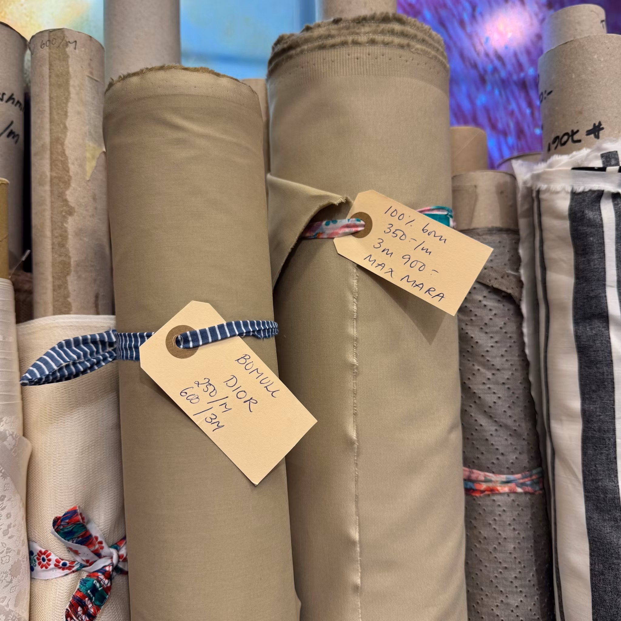 Skjortpoplin beige Dio*