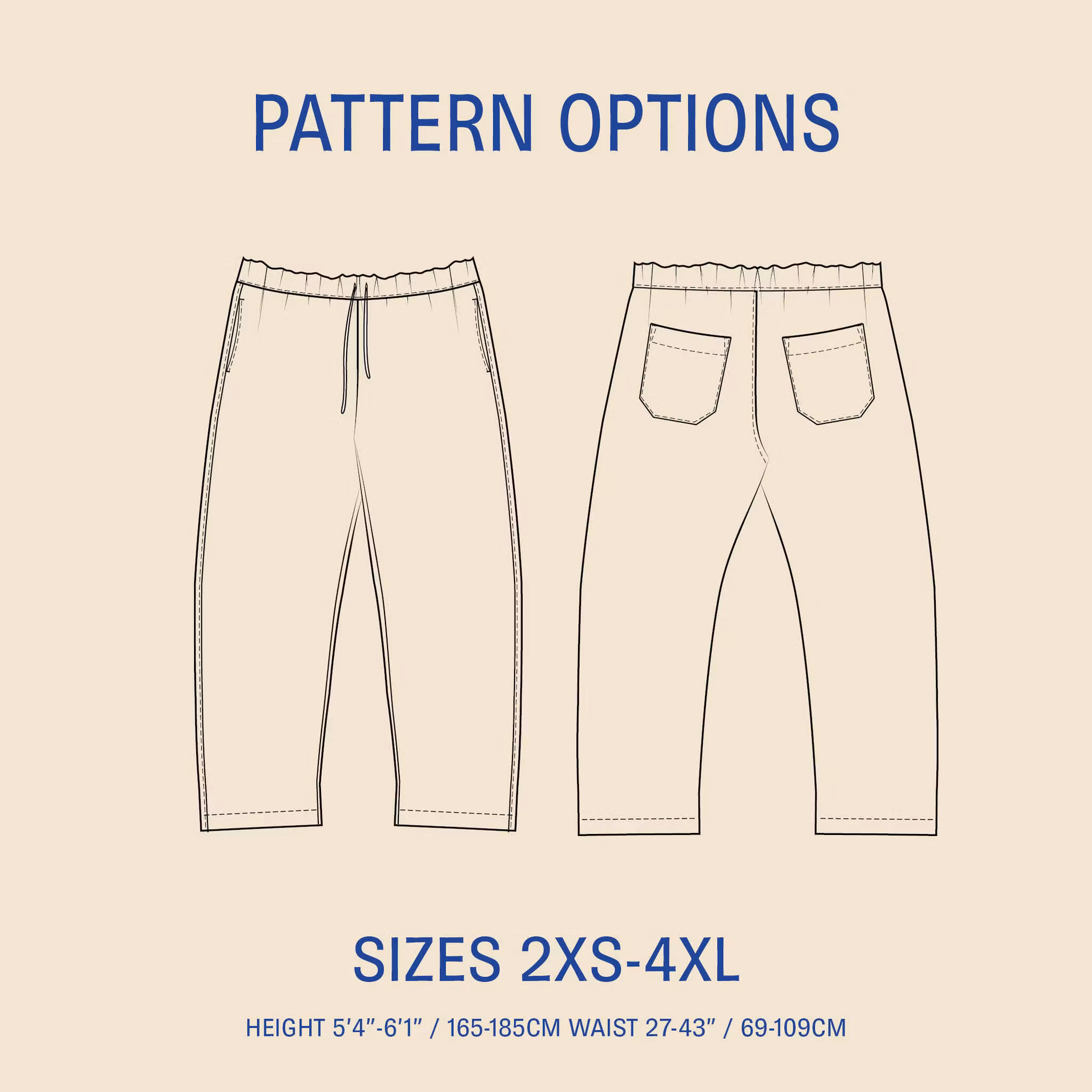 Unisex Volume Pants