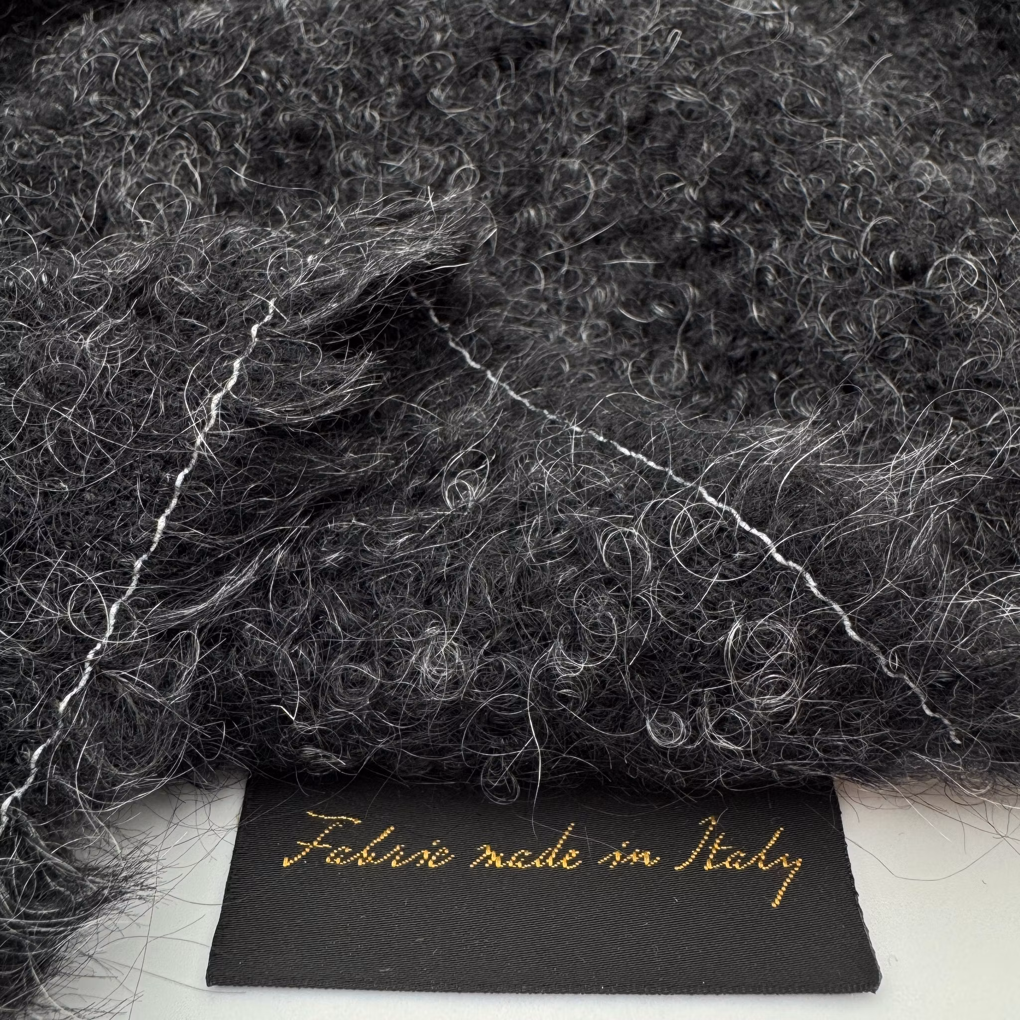 Mohair bouclé grafit Valentin*