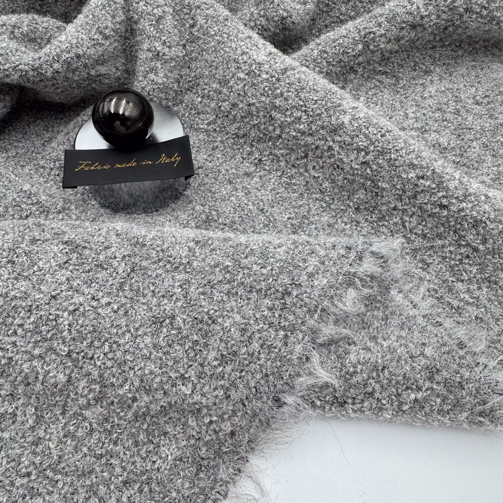 Mohair bouclé grå Arman*