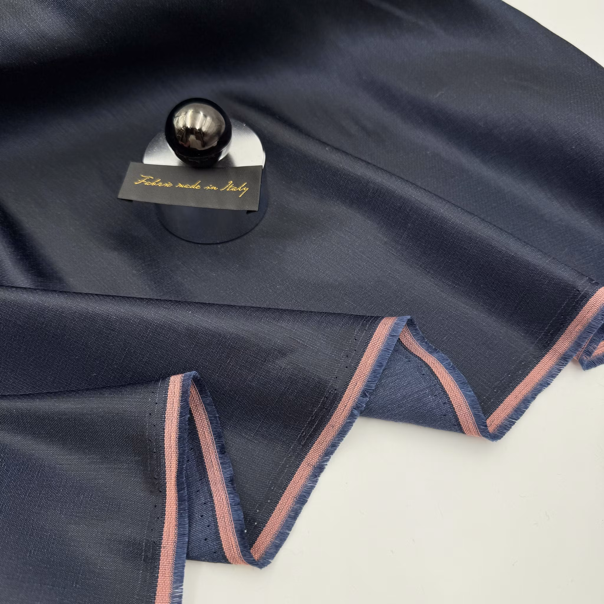Lin/viskos jeansblå Dio* couture
