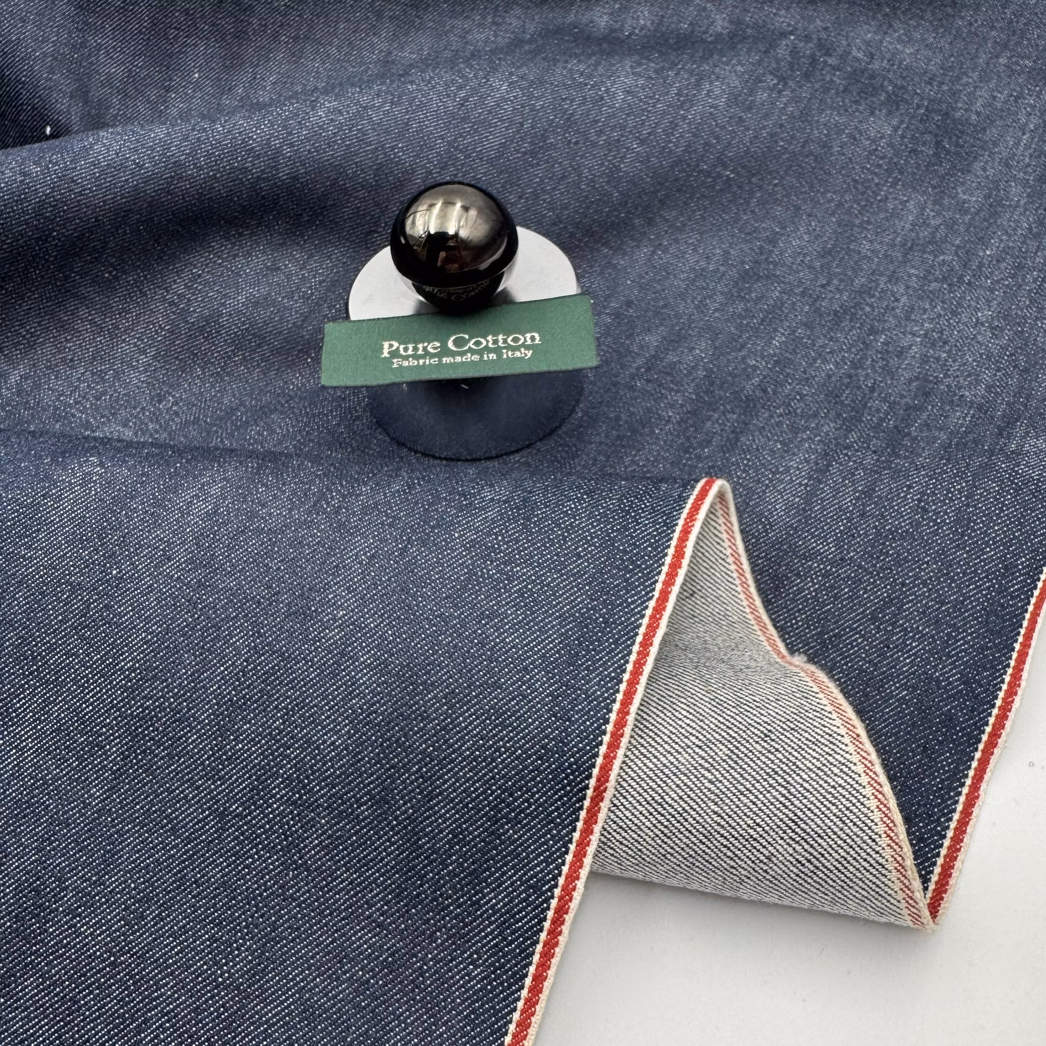 Selvedge denim blå
