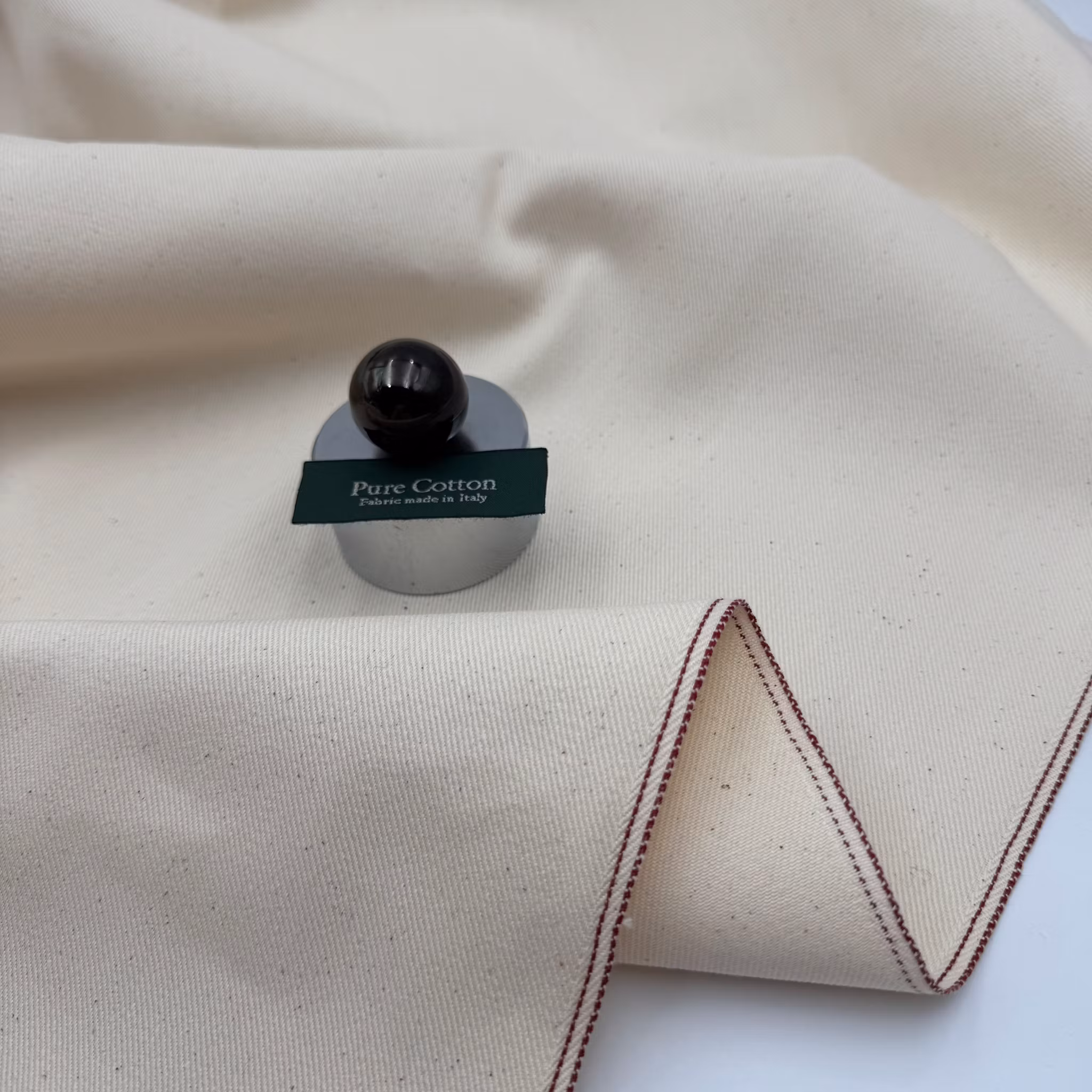 Selvedge denim ofärgad