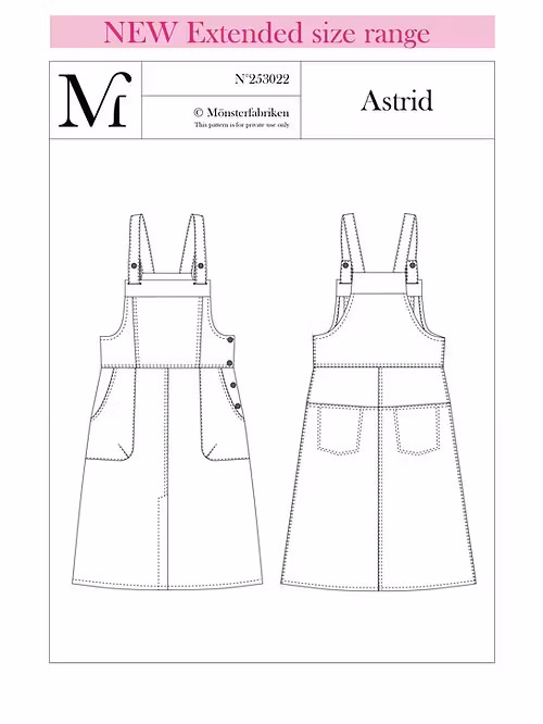 Astrid förklädesklänning (90-106)