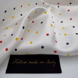 Viskosfoder vit prickig