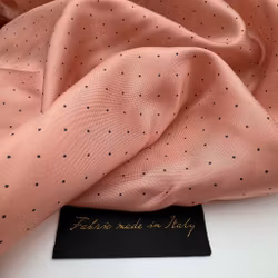 Viskosfoder rosa prickig