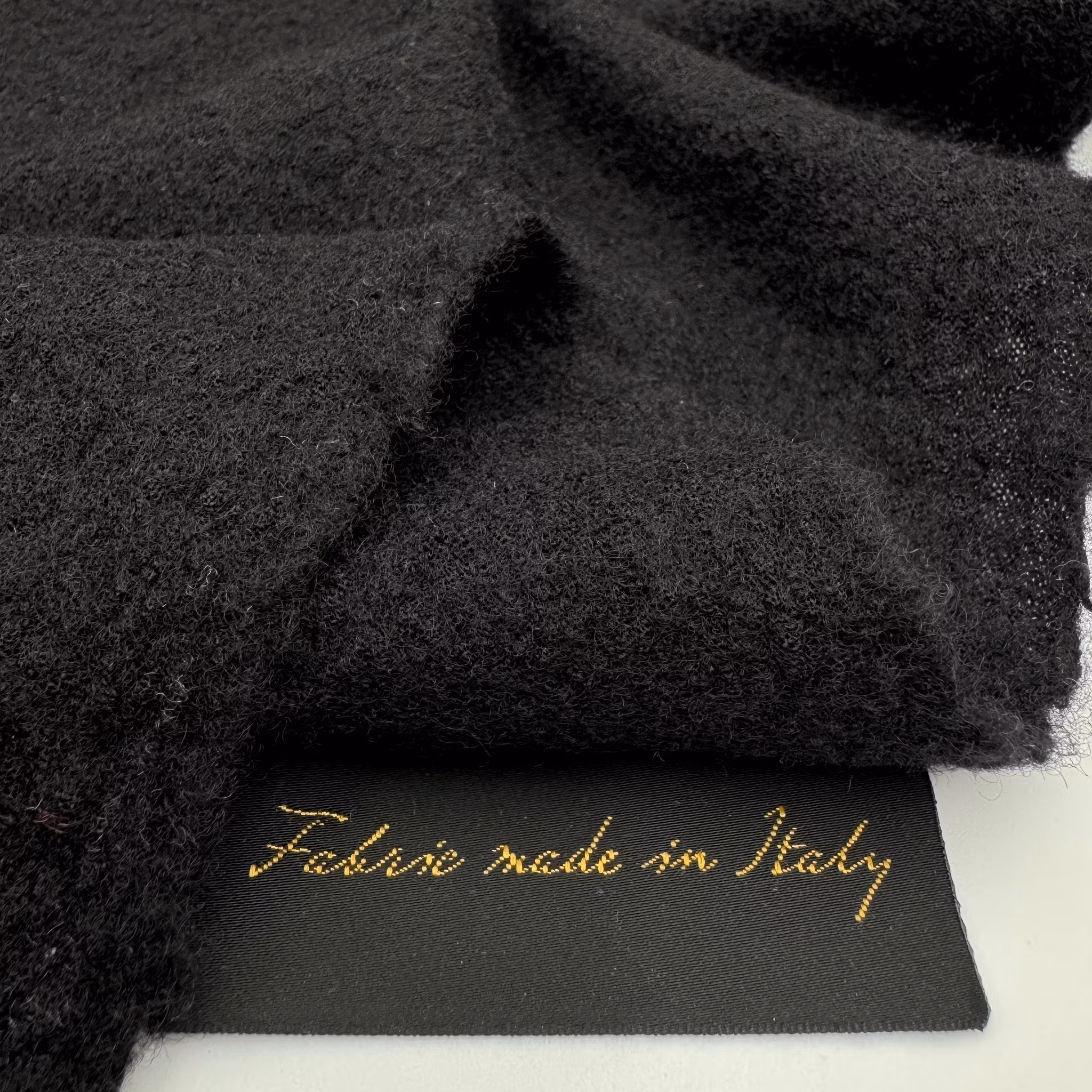 Ullfrotté tunnare svart