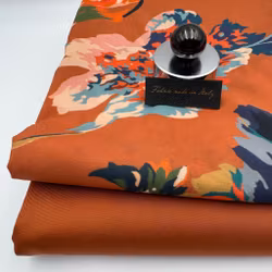 Skjortbomull stormönstrad rost