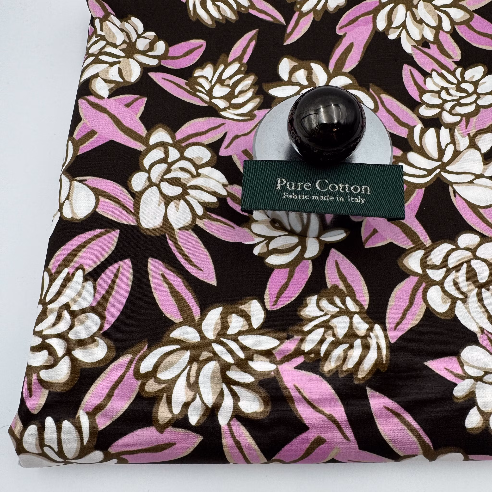 Skjortbomull brun/rosa